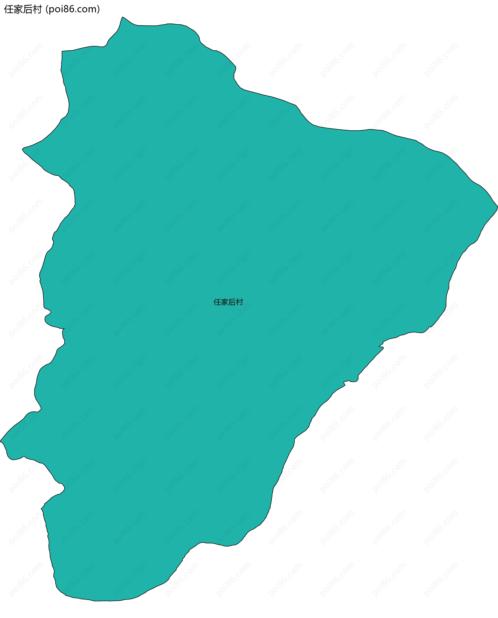 任家后村边界地图