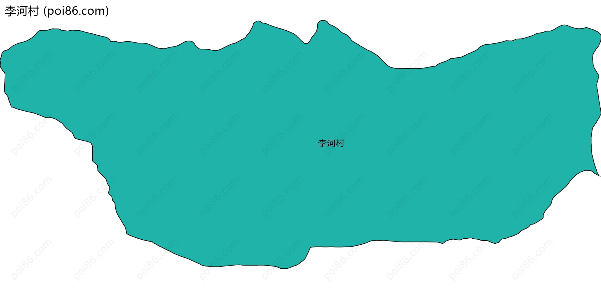 李河村边界地图