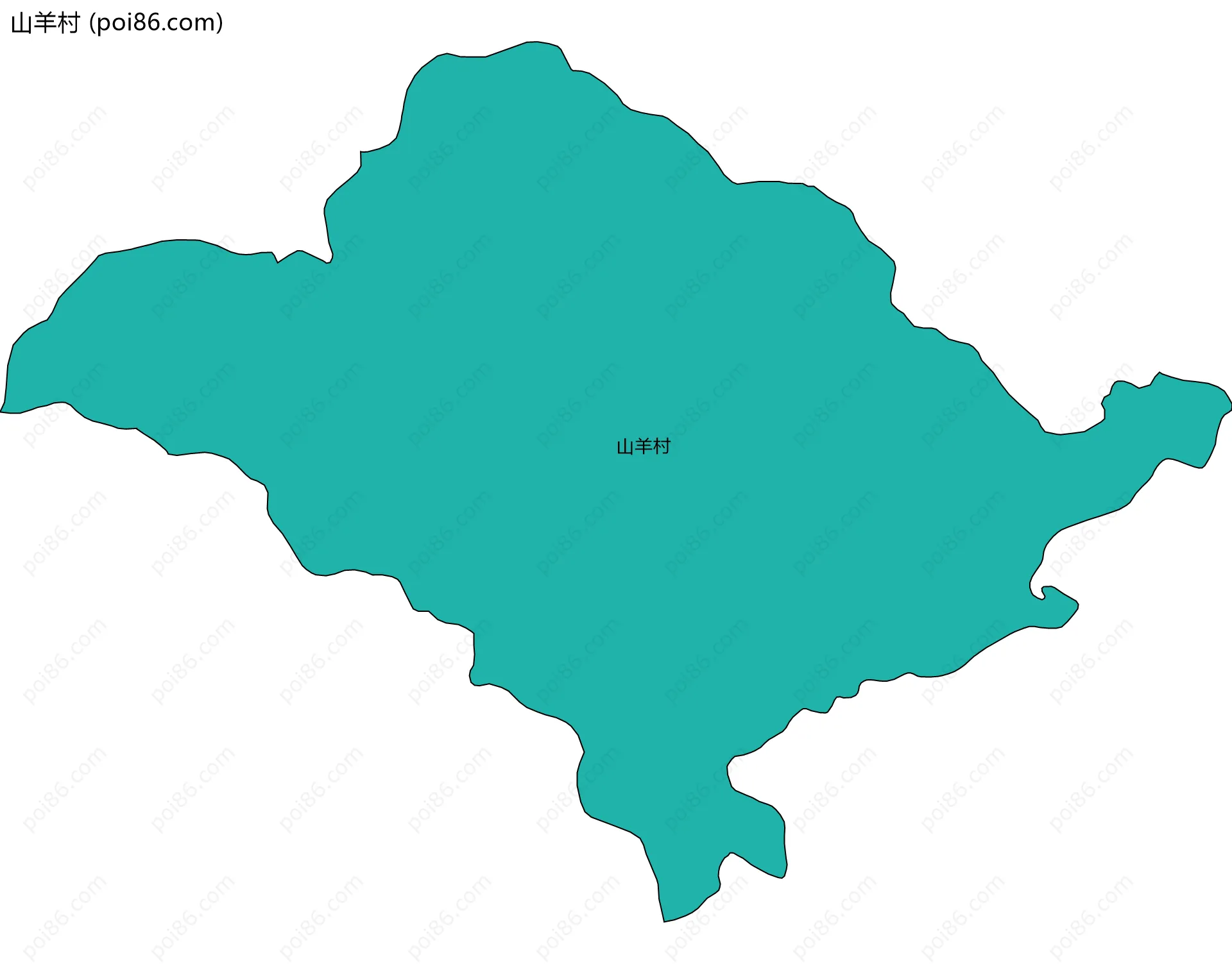 山羊村边界地图