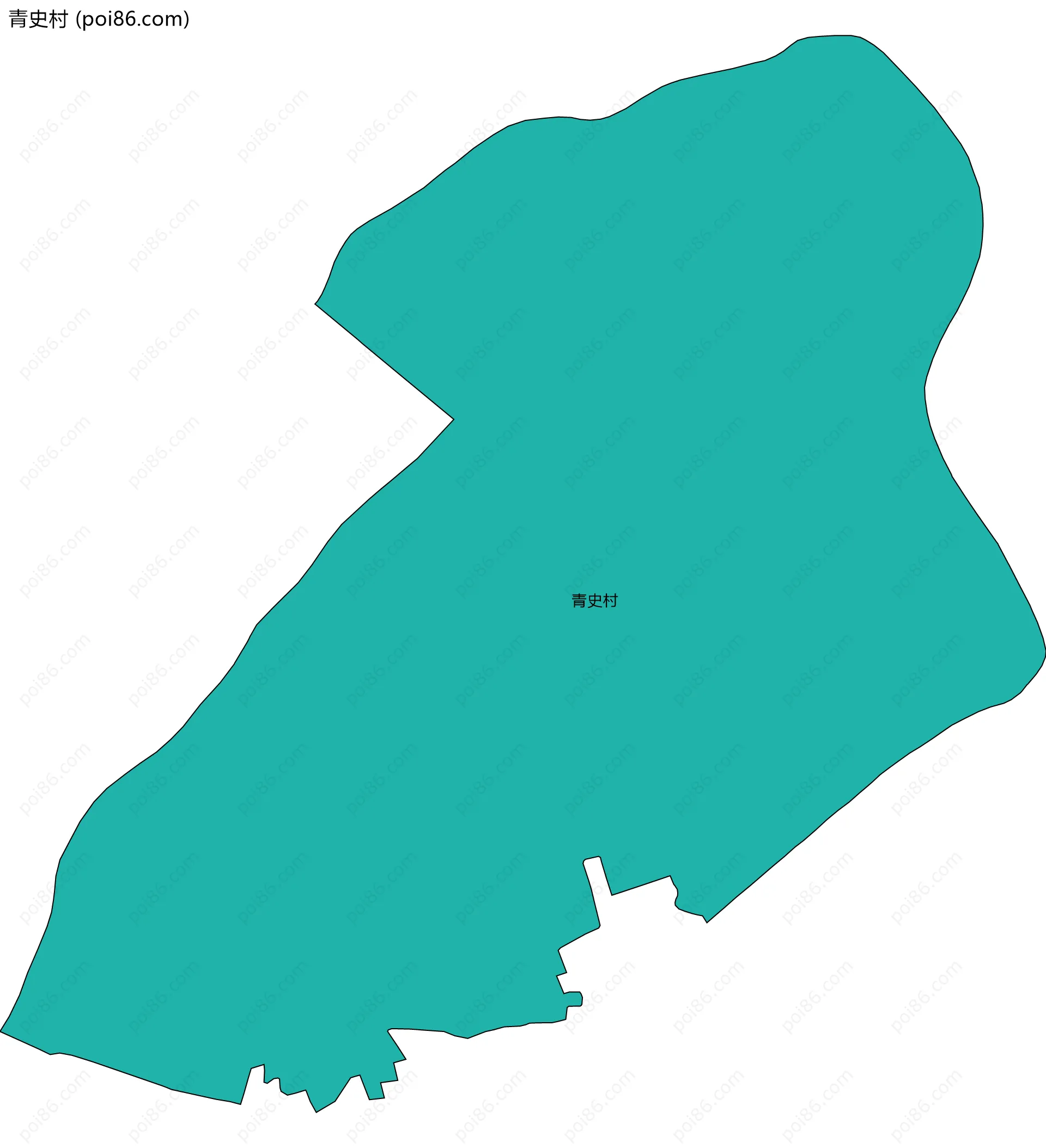青史村边界地图