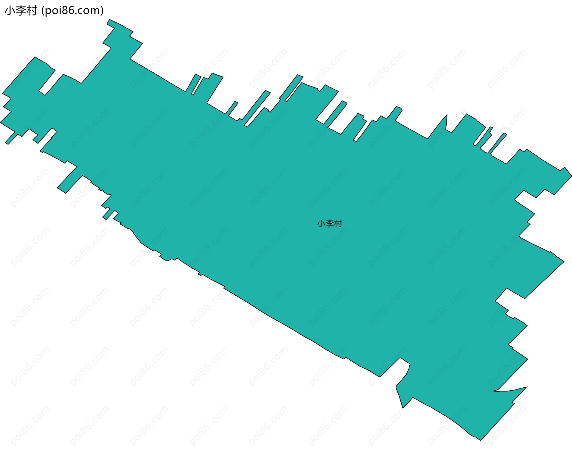 小李村边界地图