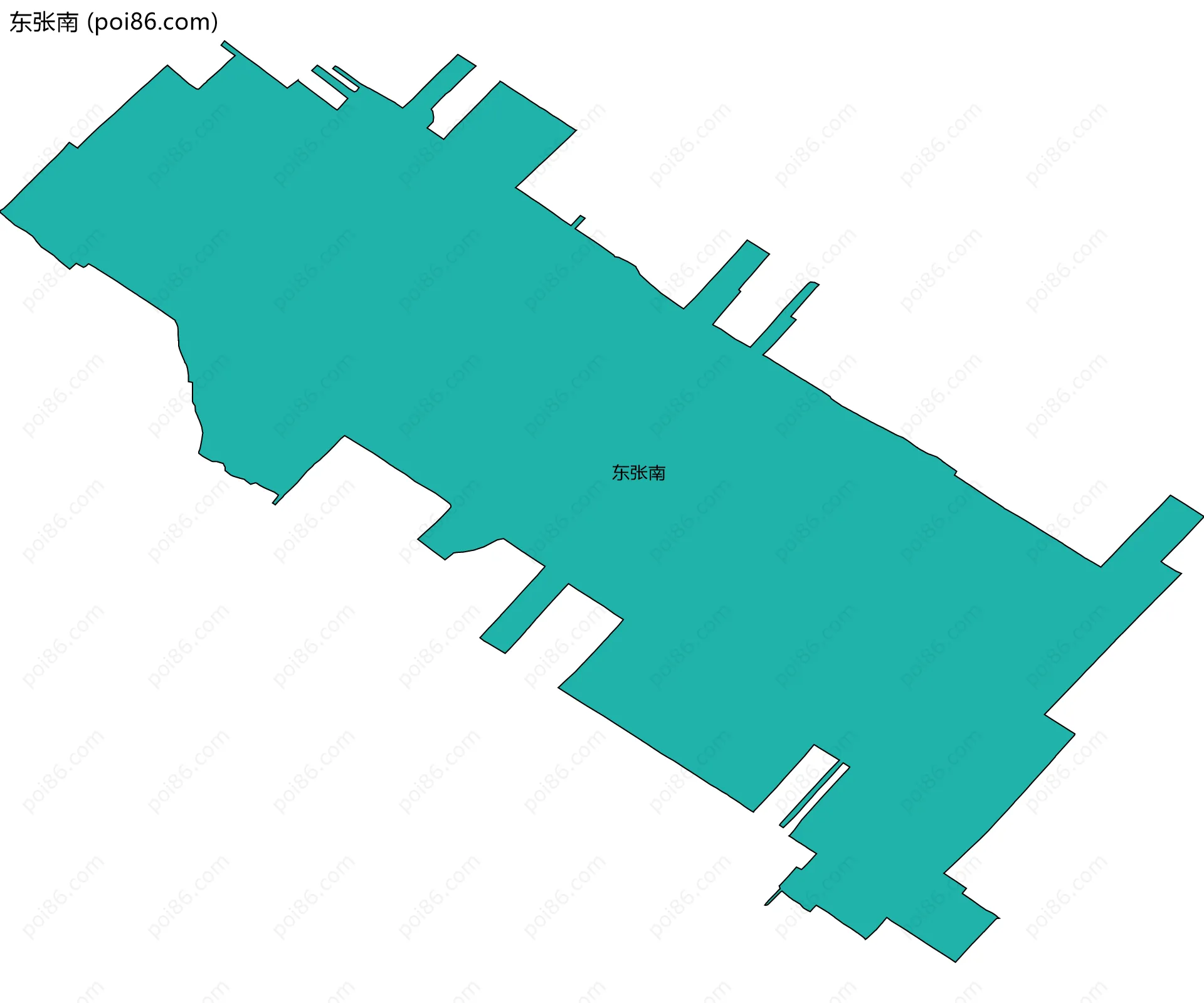 东张南边界地图