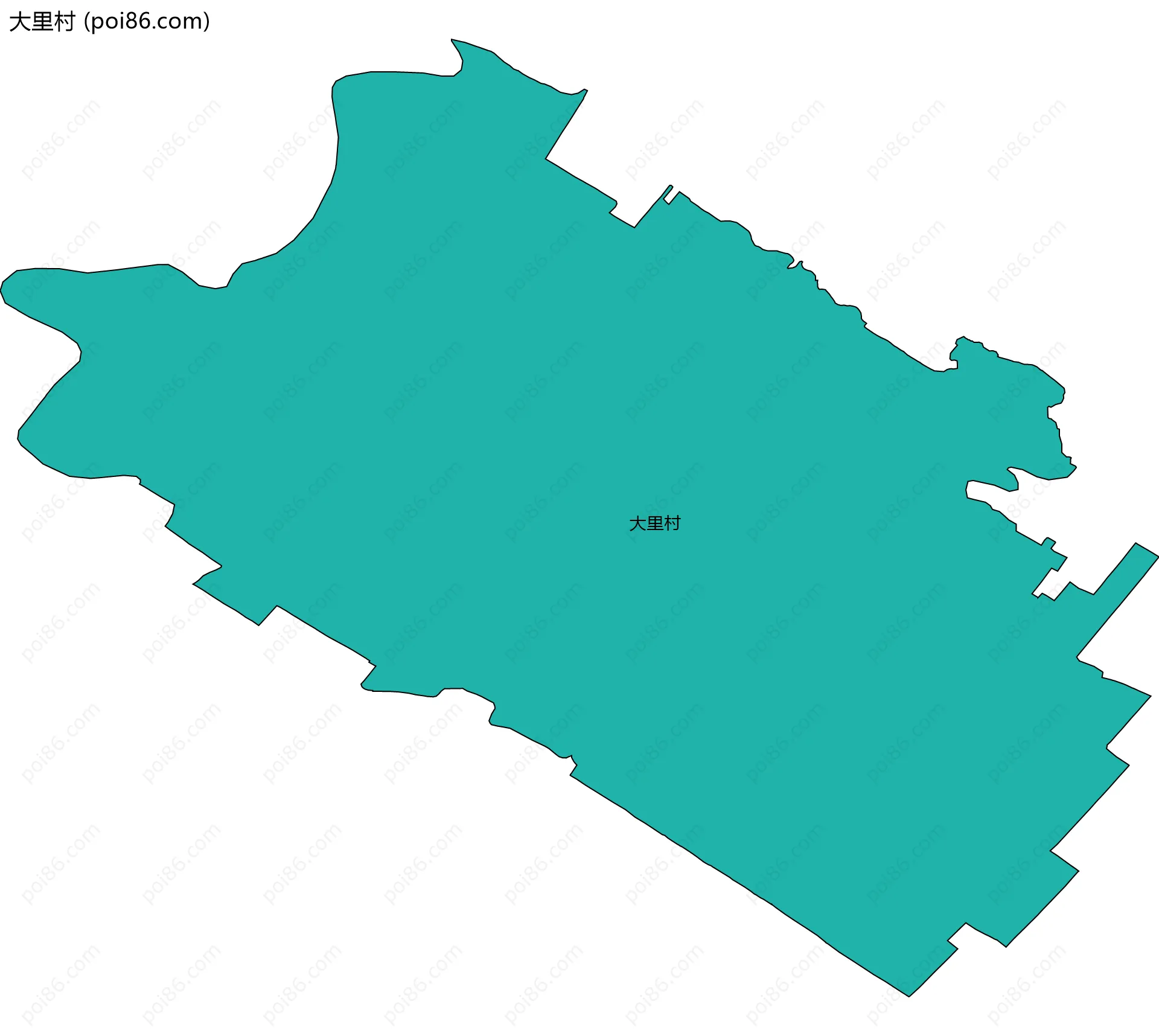 大里村边界地图
