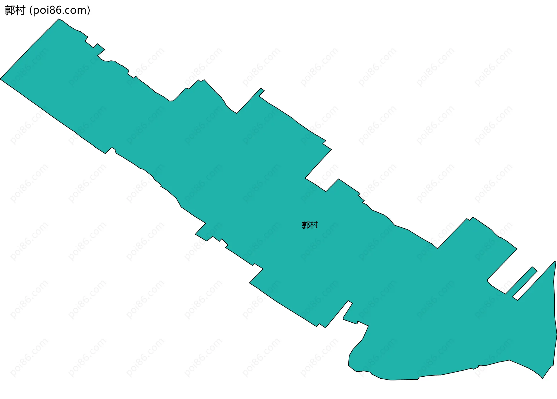 郭村边界地图
