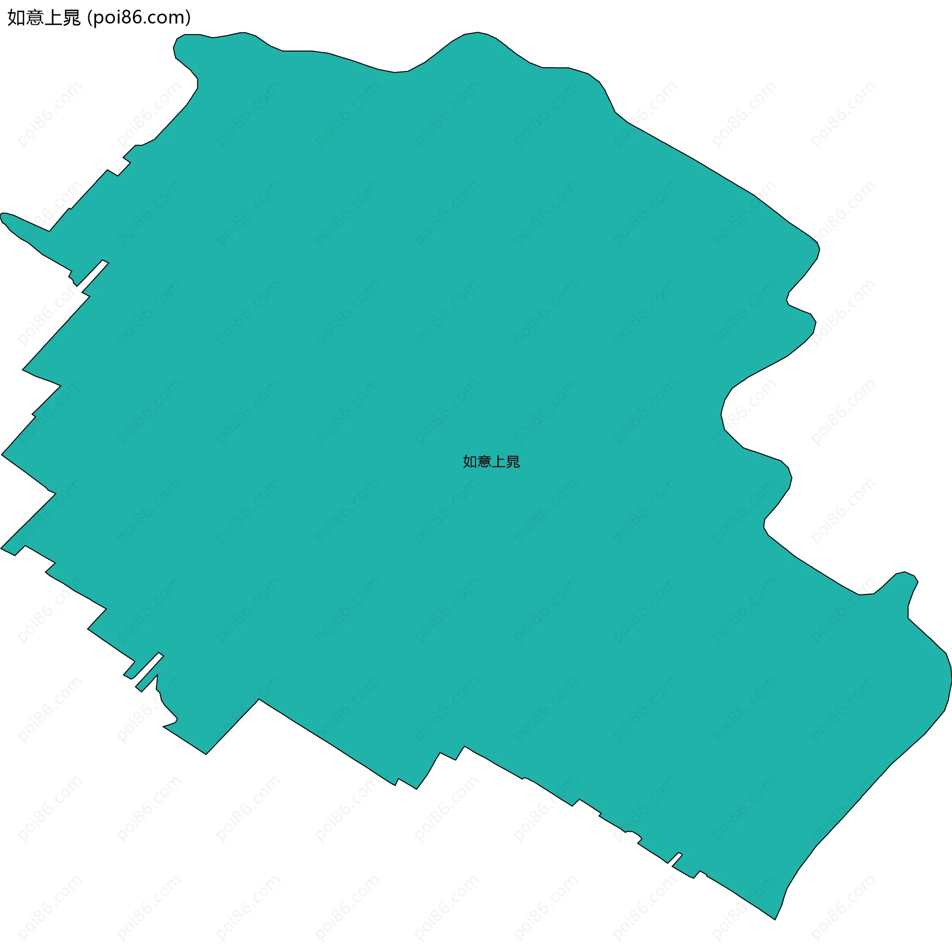 如意上晁边界地图