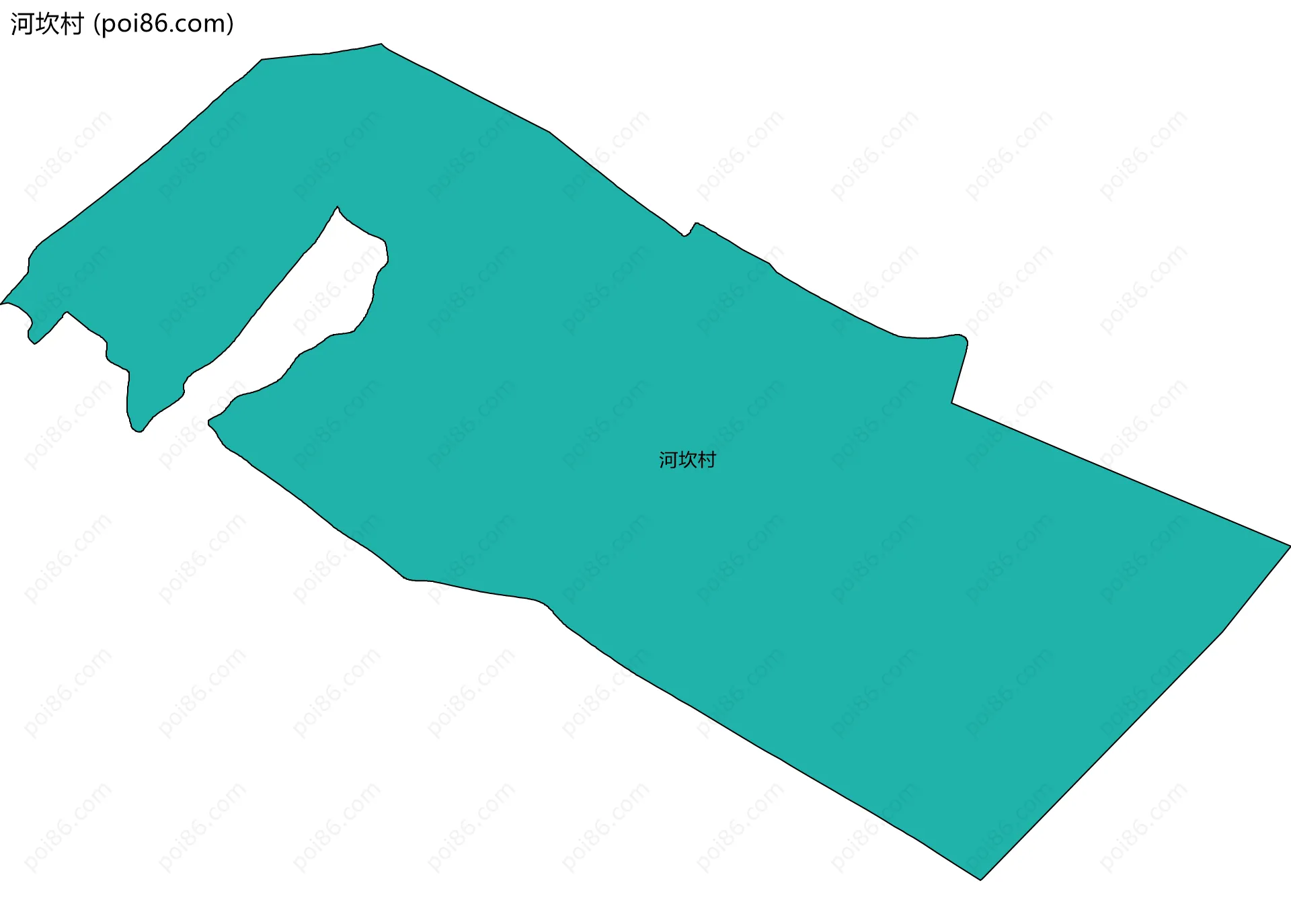 河坎村边界地图