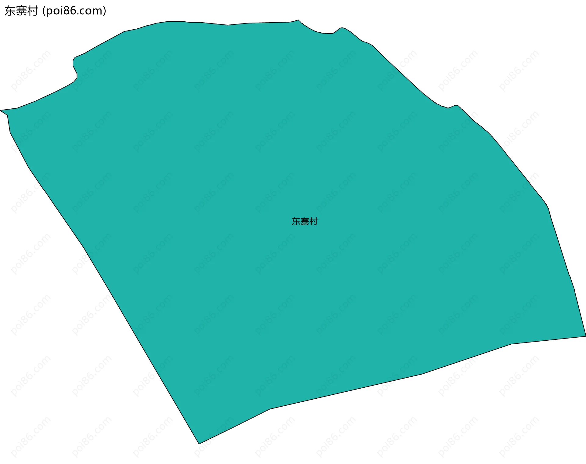 东寨村边界地图