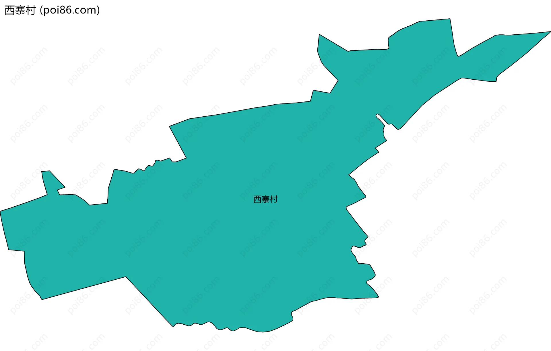 西寨村边界地图