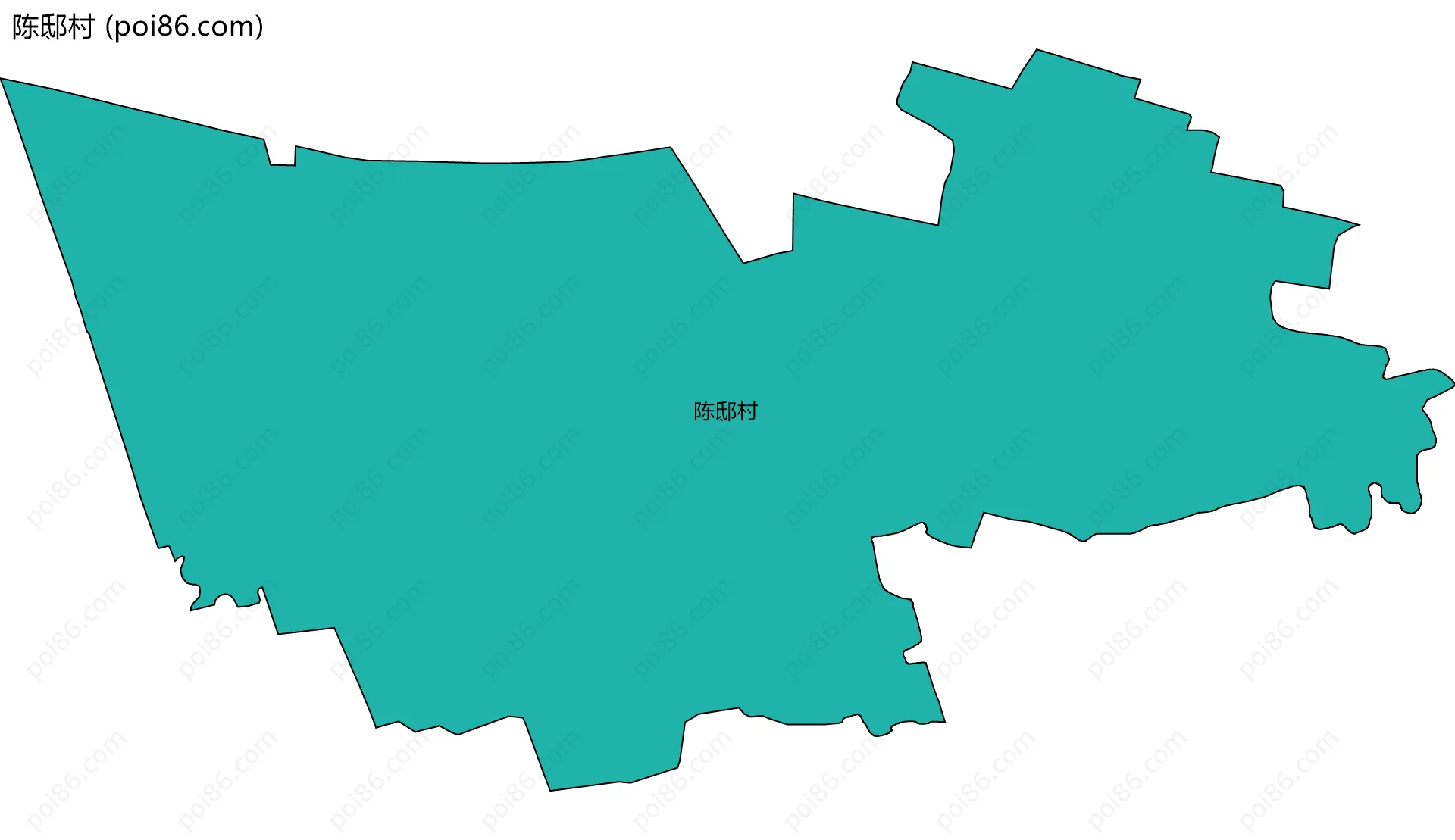 陈邸村边界地图