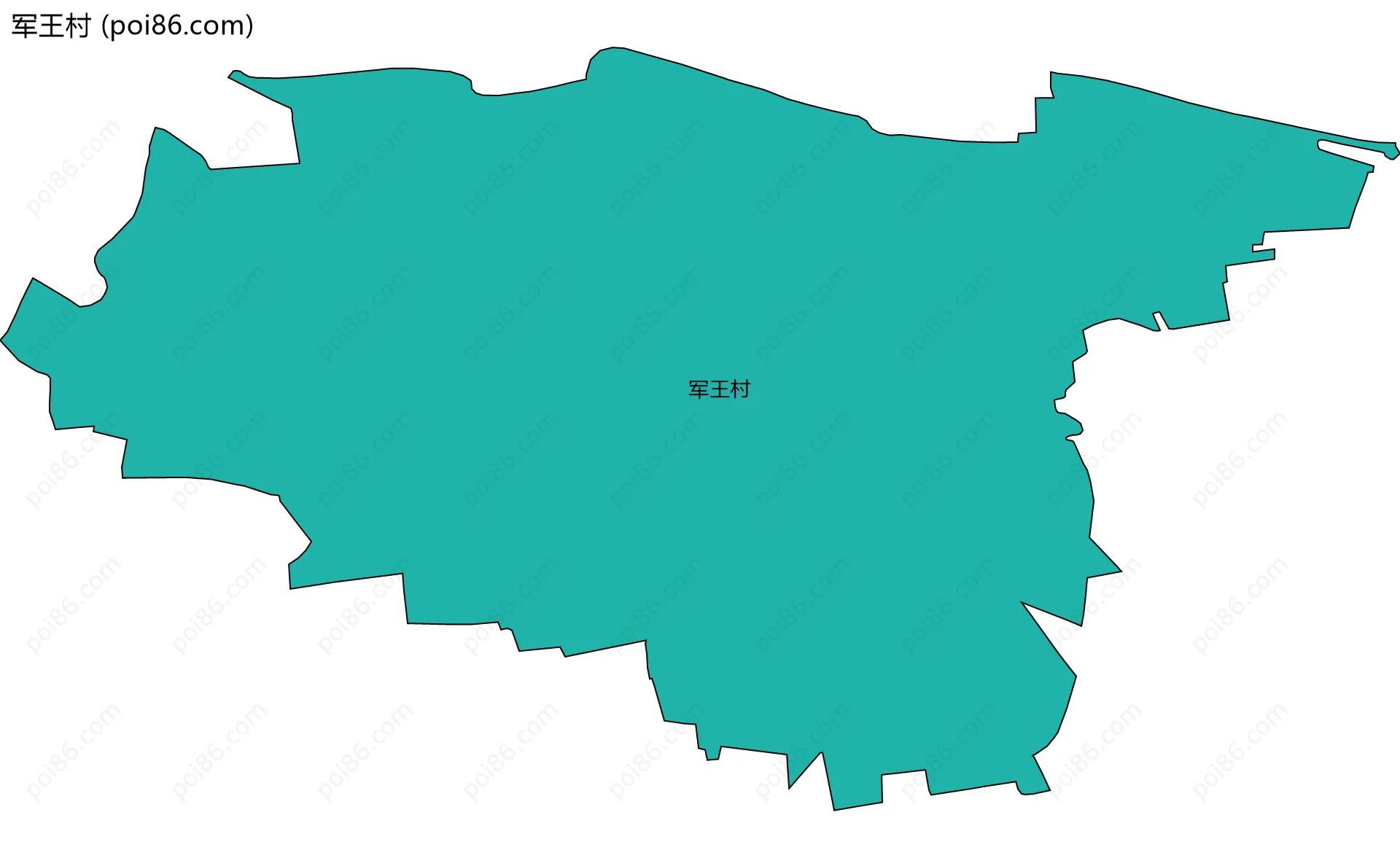 军王村边界地图