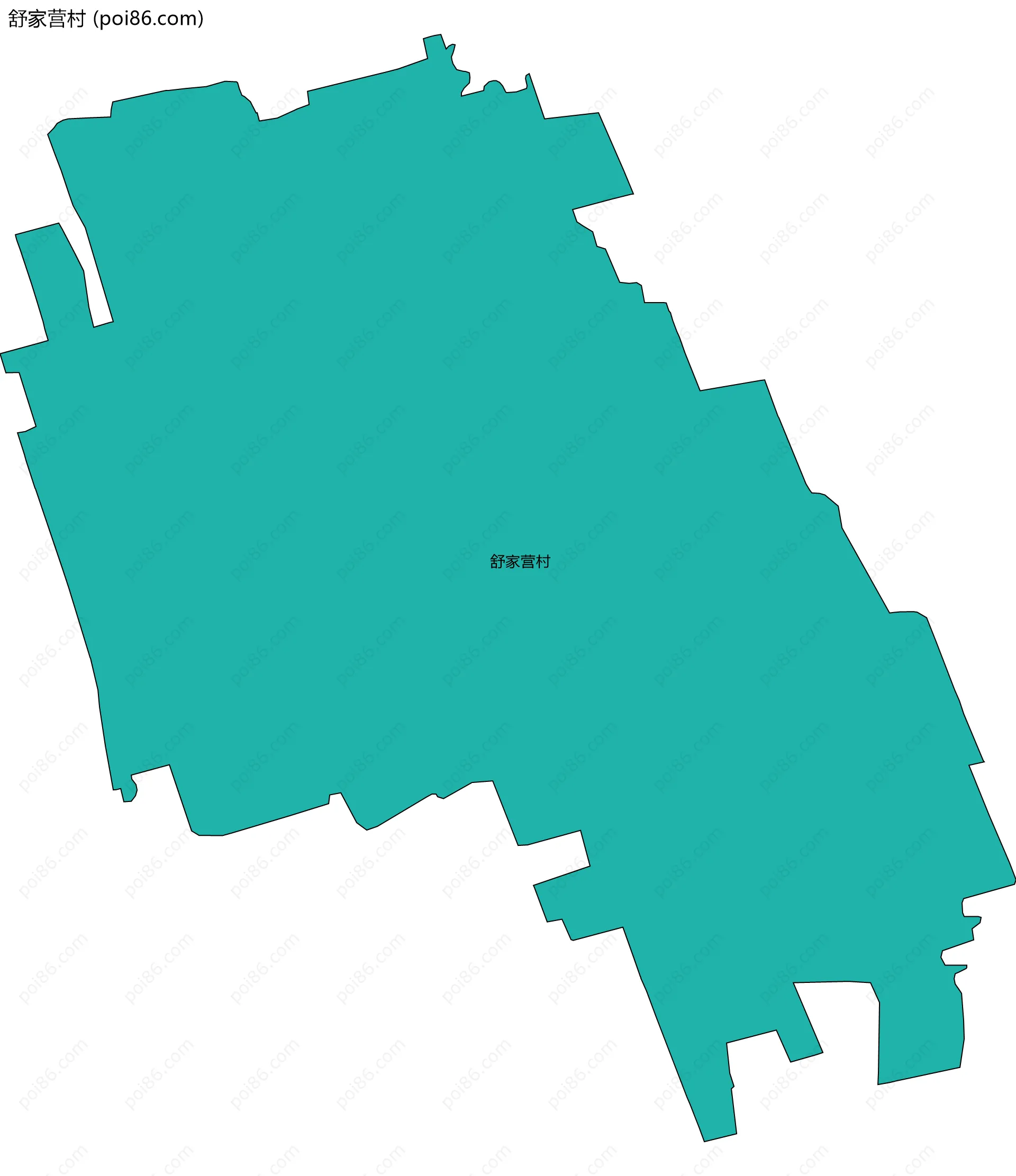 舒家营村边界地图