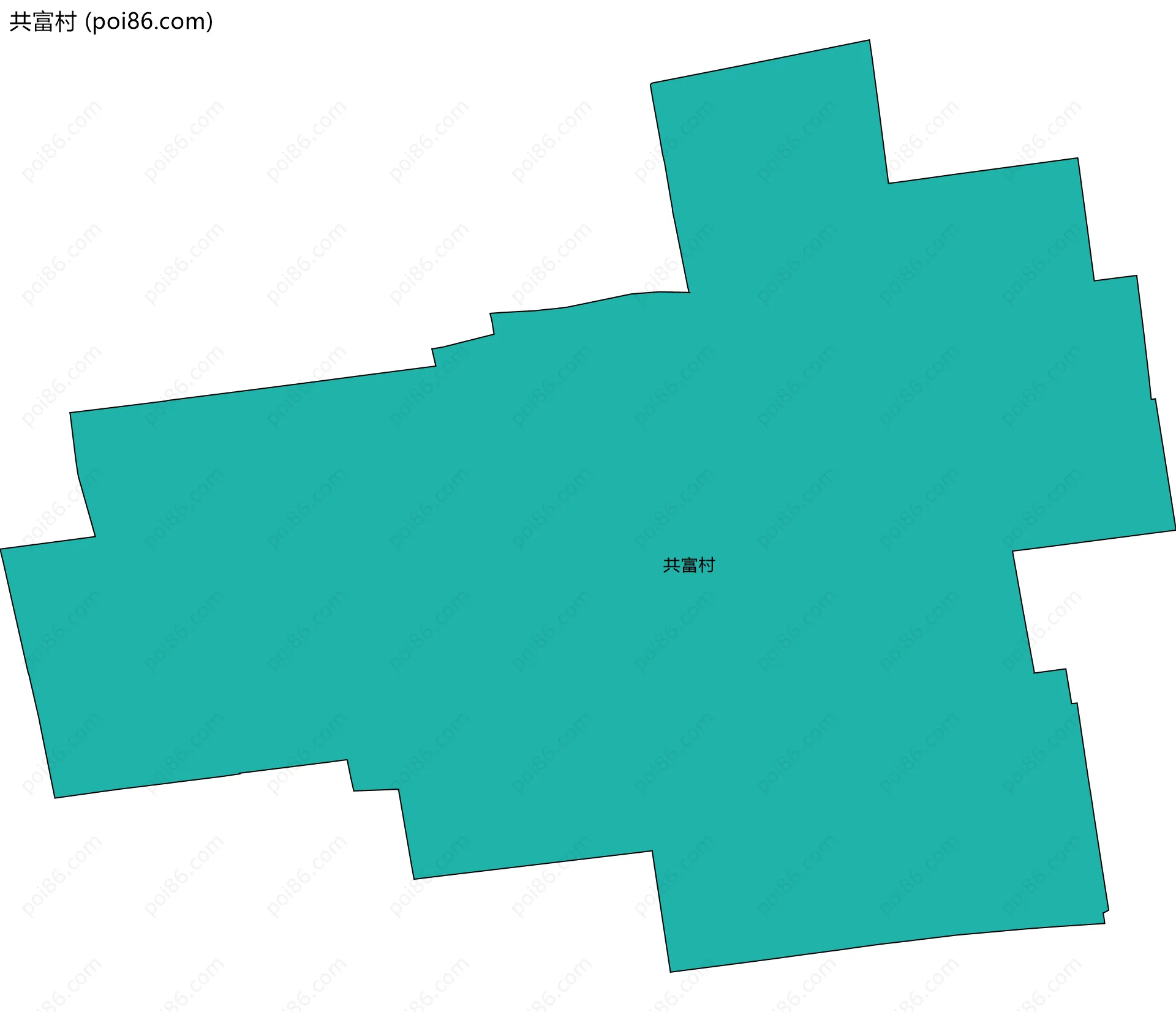 共富村边界地图