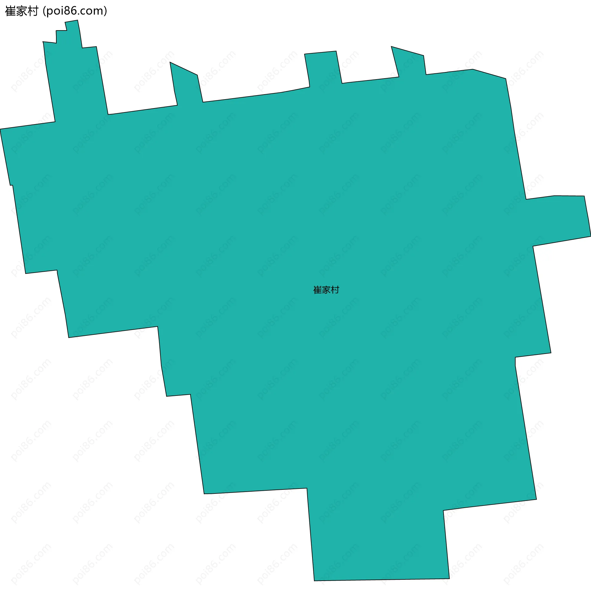 崔家村边界地图