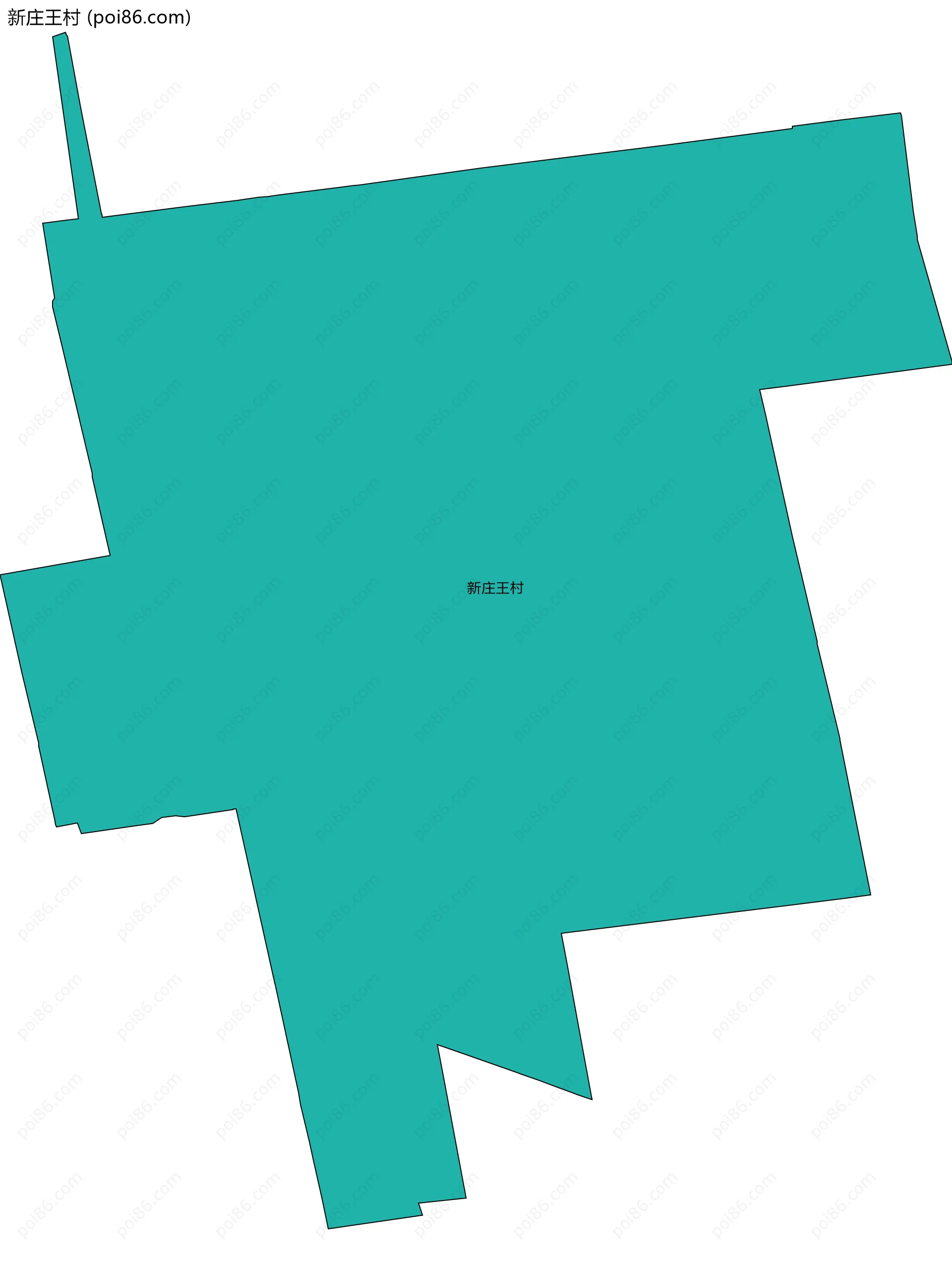 新庄王村边界地图