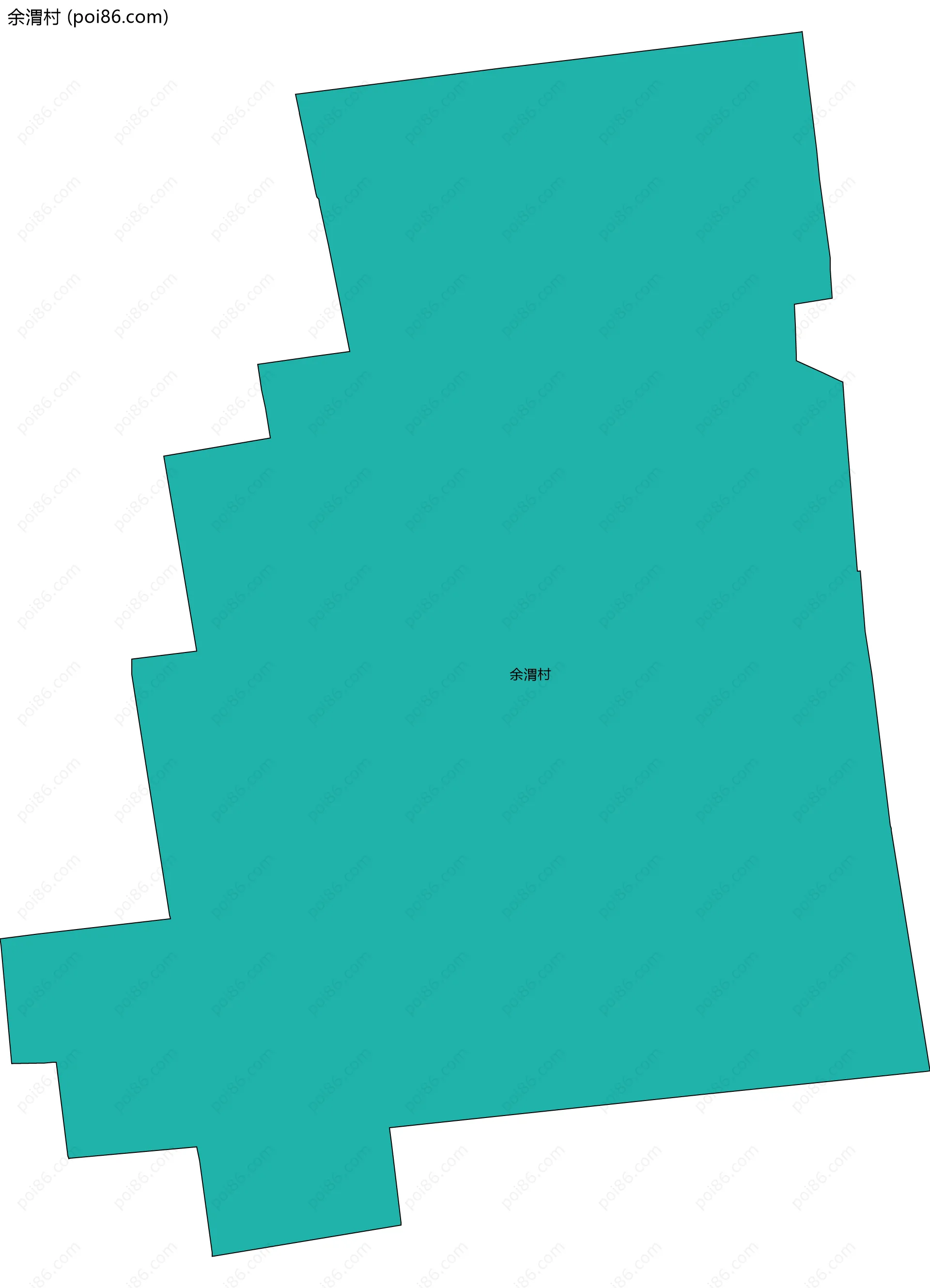 余渭村边界地图