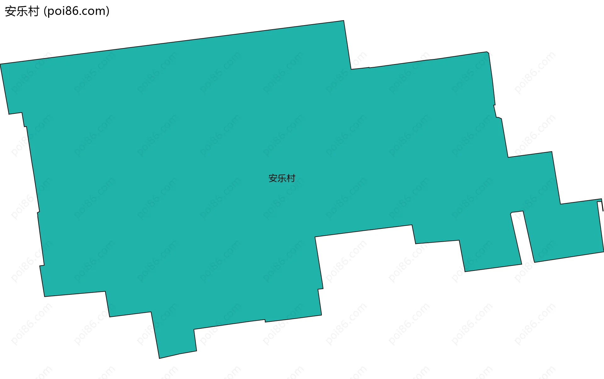 安乐村边界地图