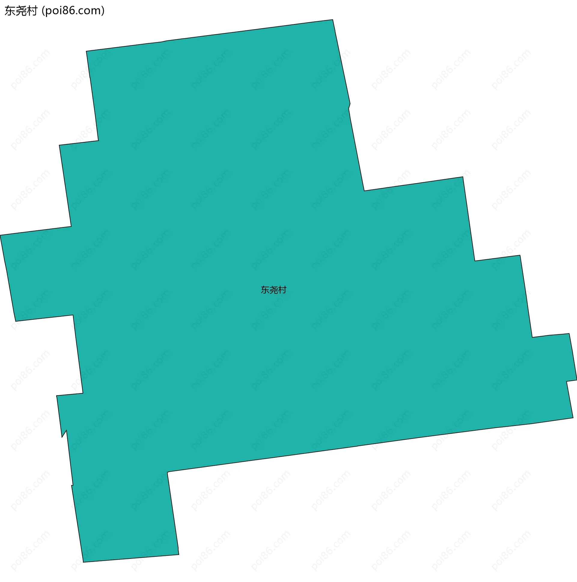 东尧村边界地图