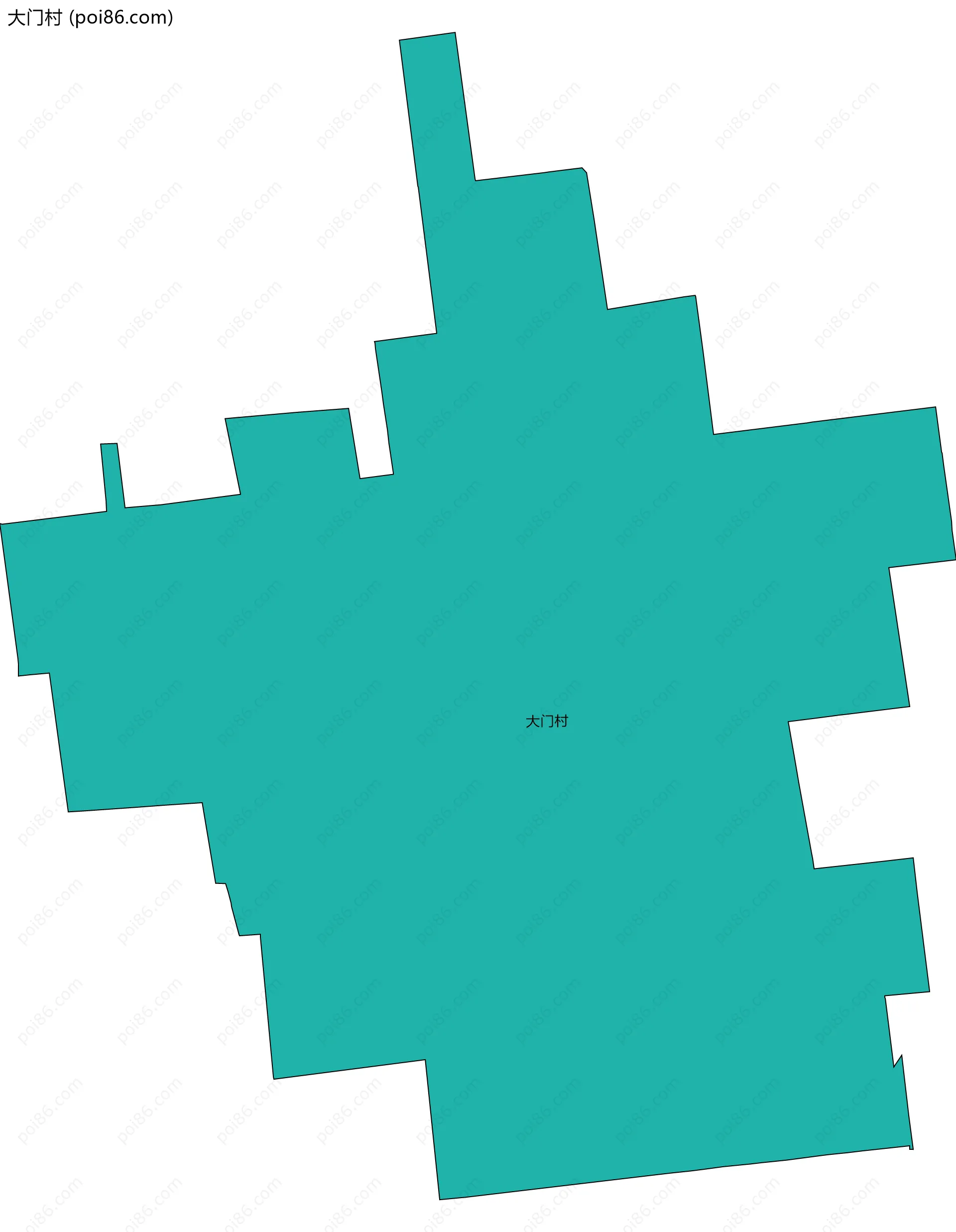 大门村边界地图