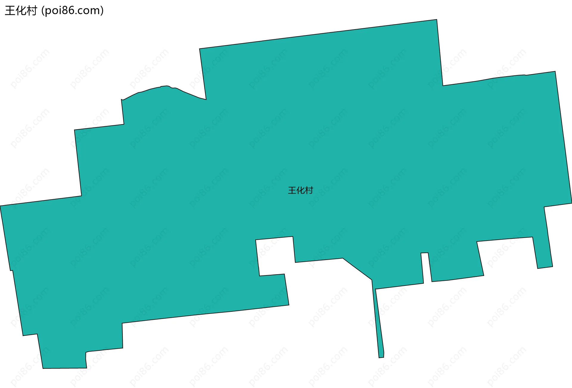 王化村边界地图