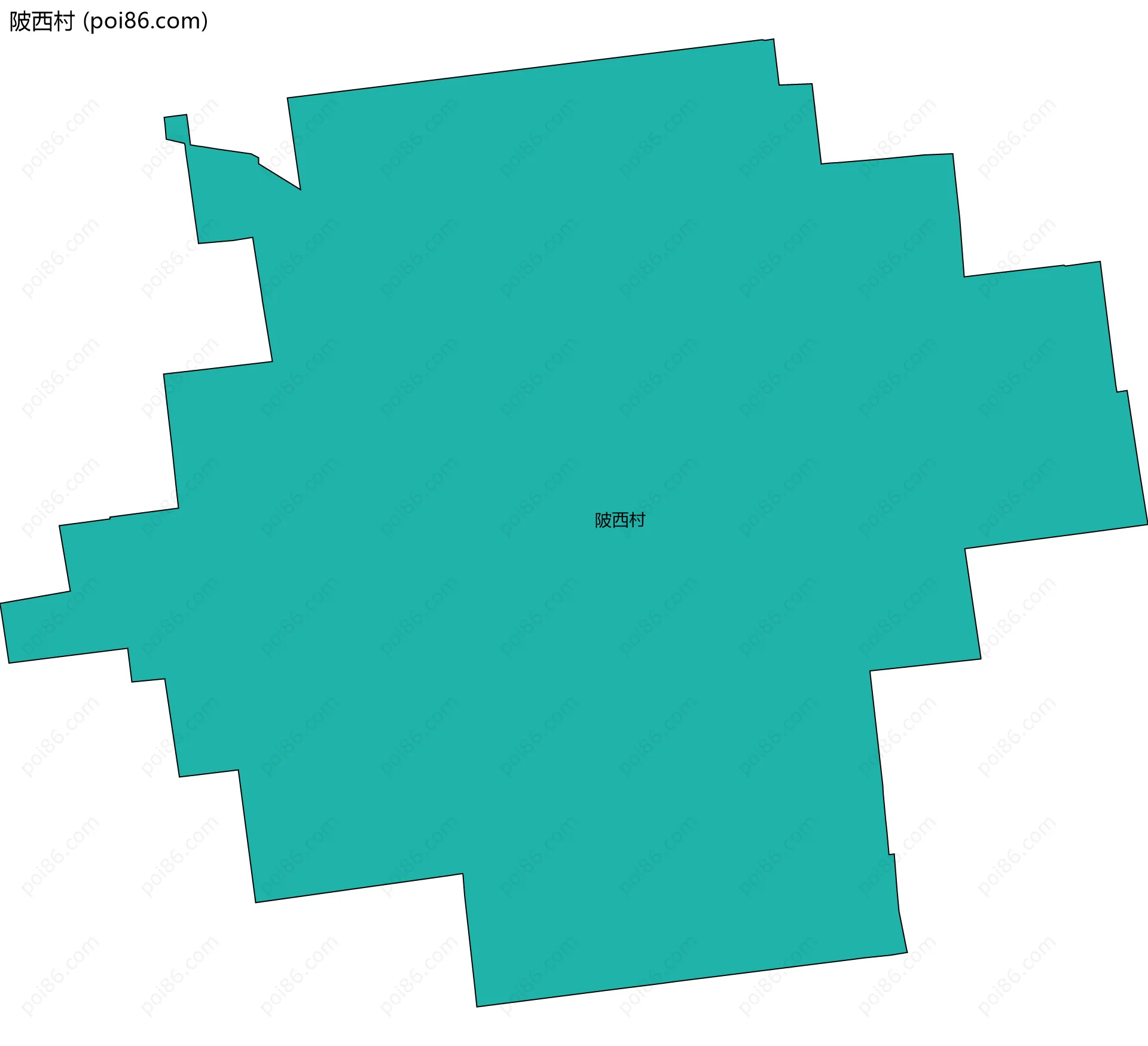 陂西村边界地图