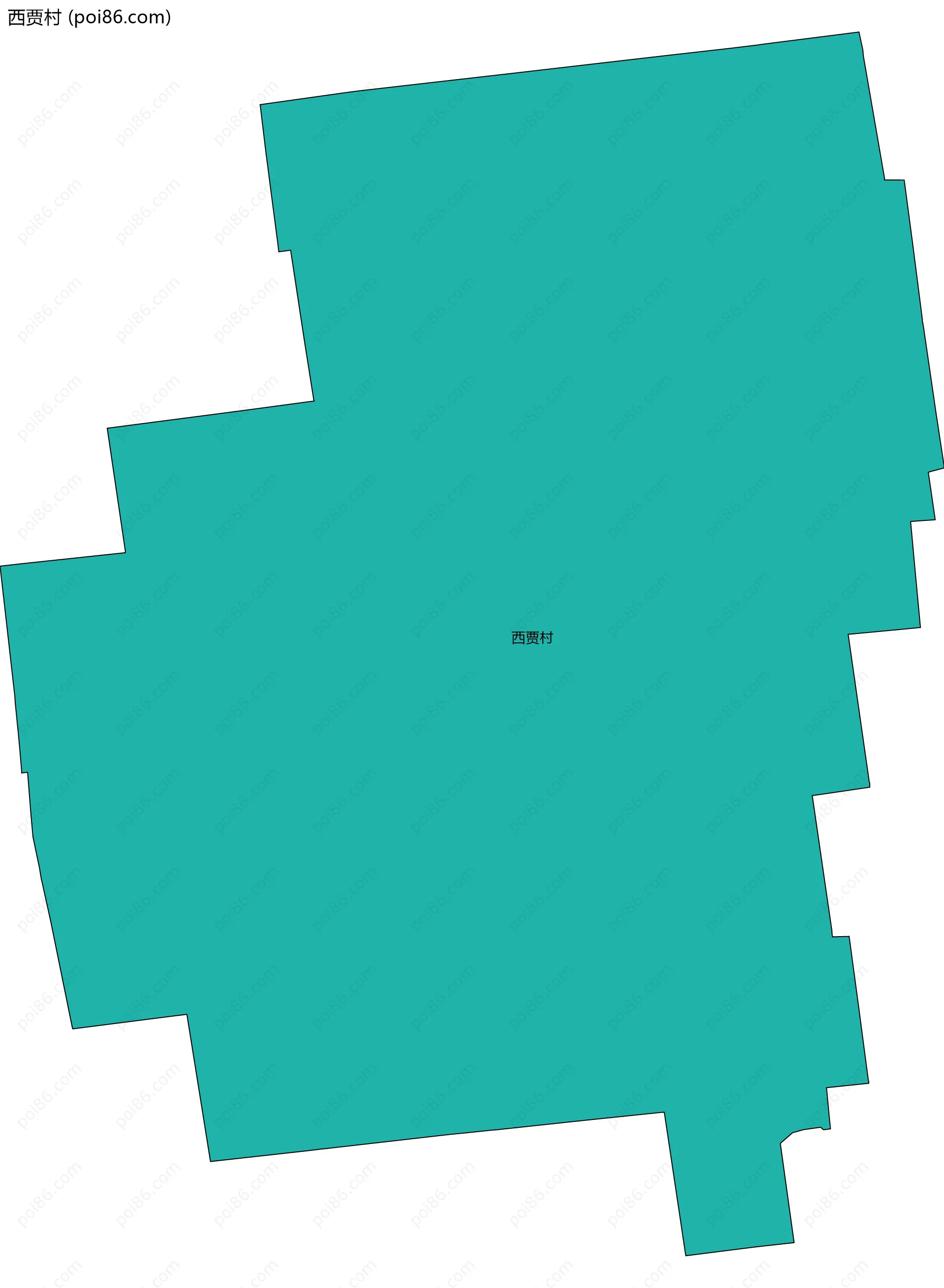 西贾村边界地图