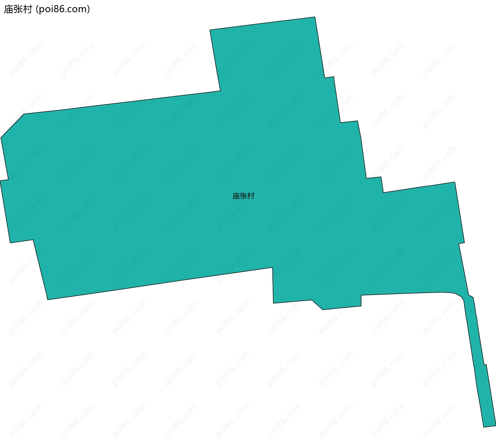庙张村边界地图