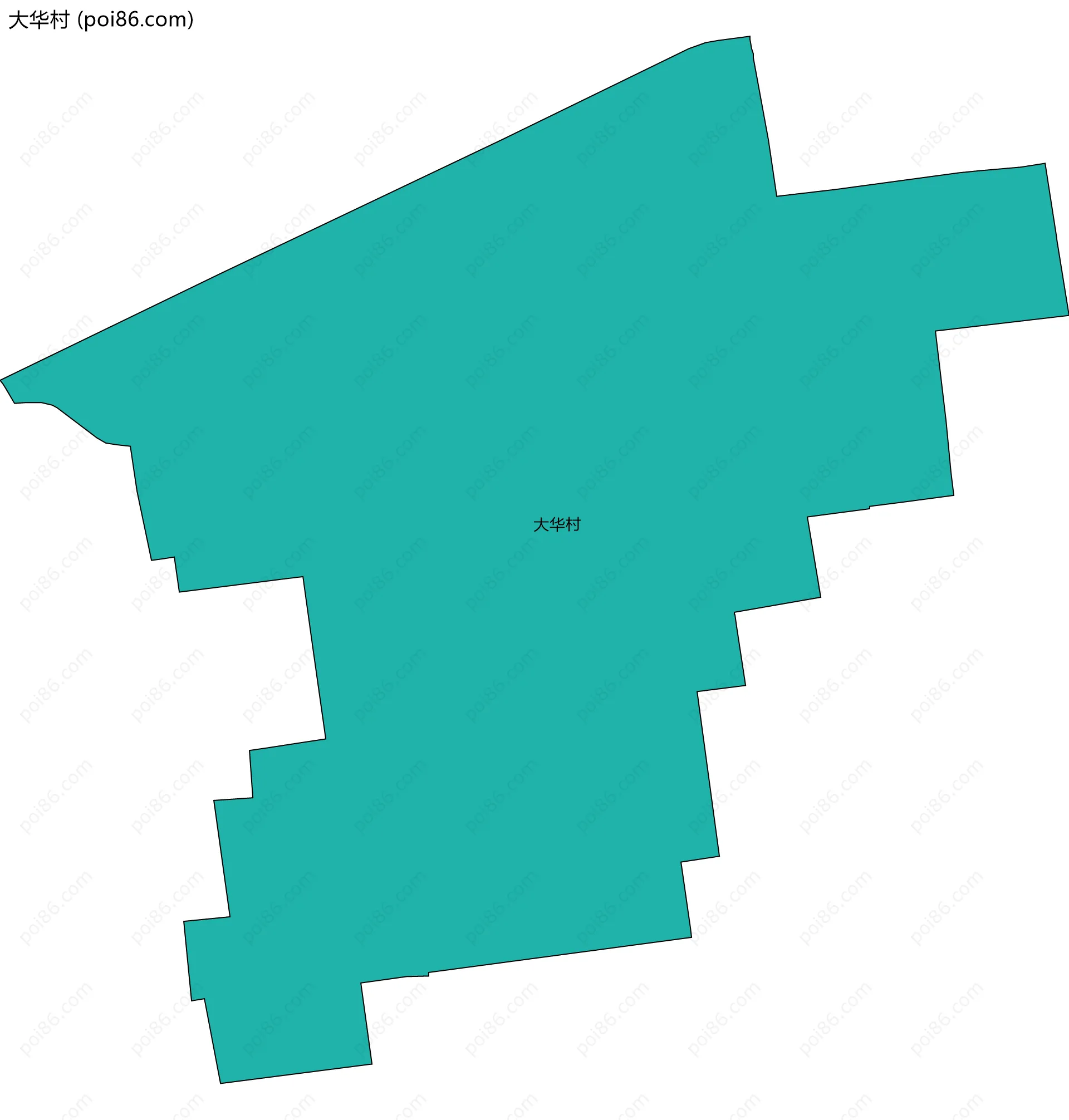 大华村边界地图