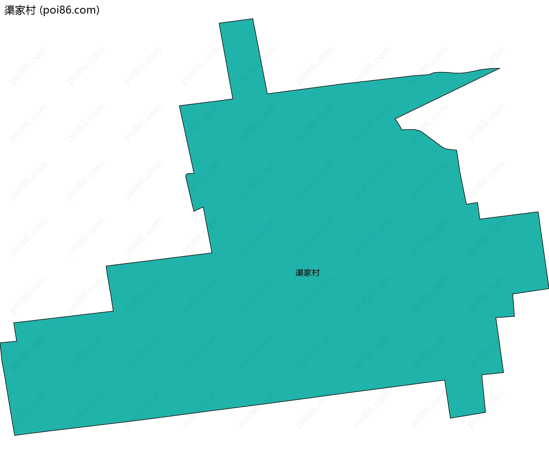 渠家村边界地图