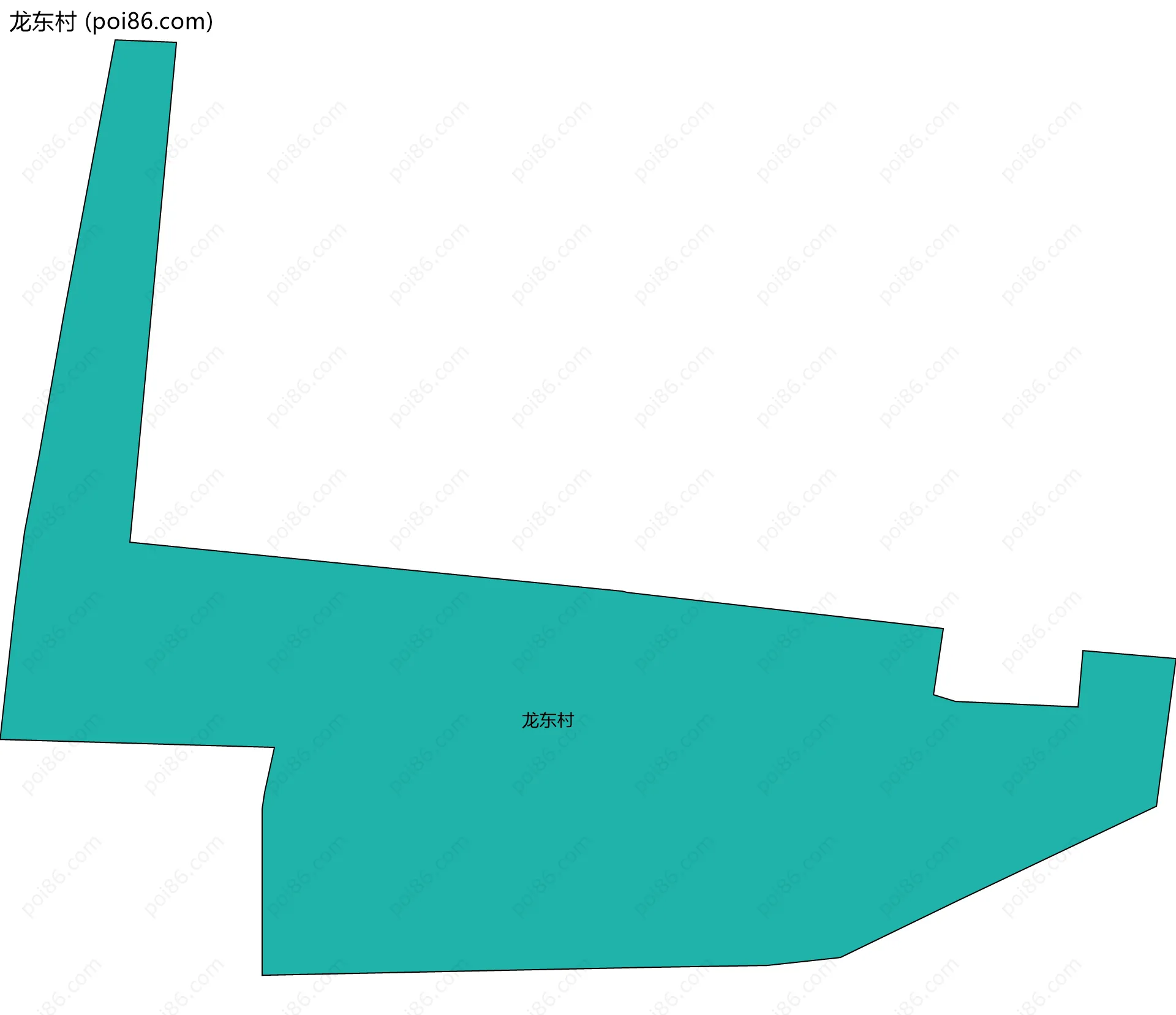 龙东村边界地图