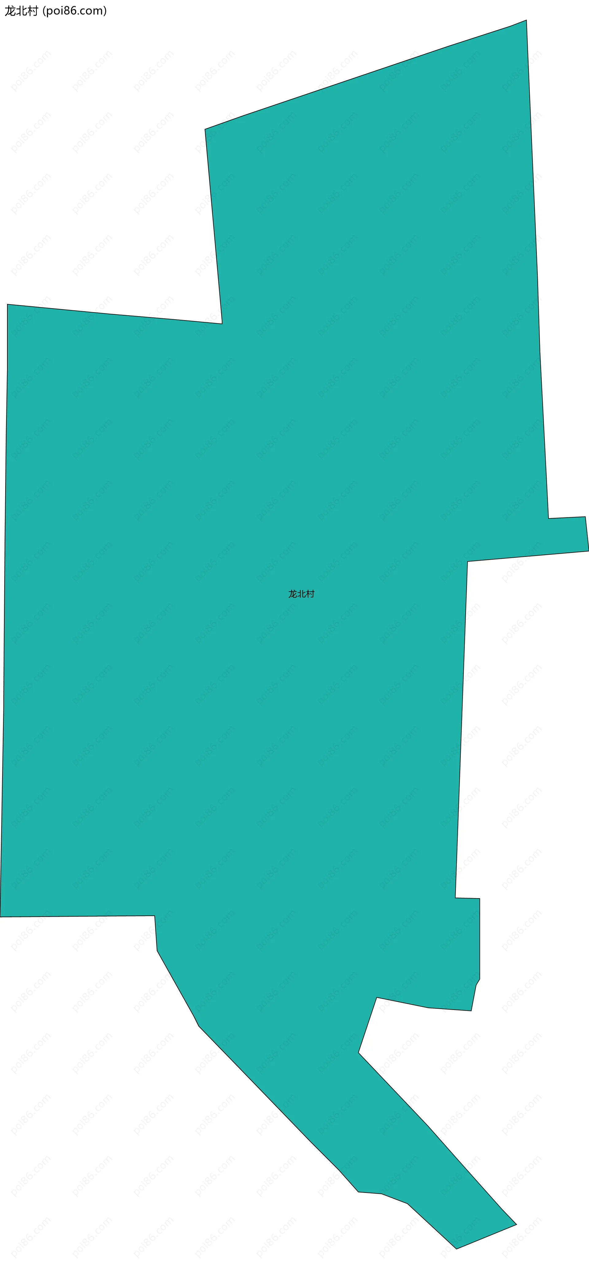 龙北村边界地图