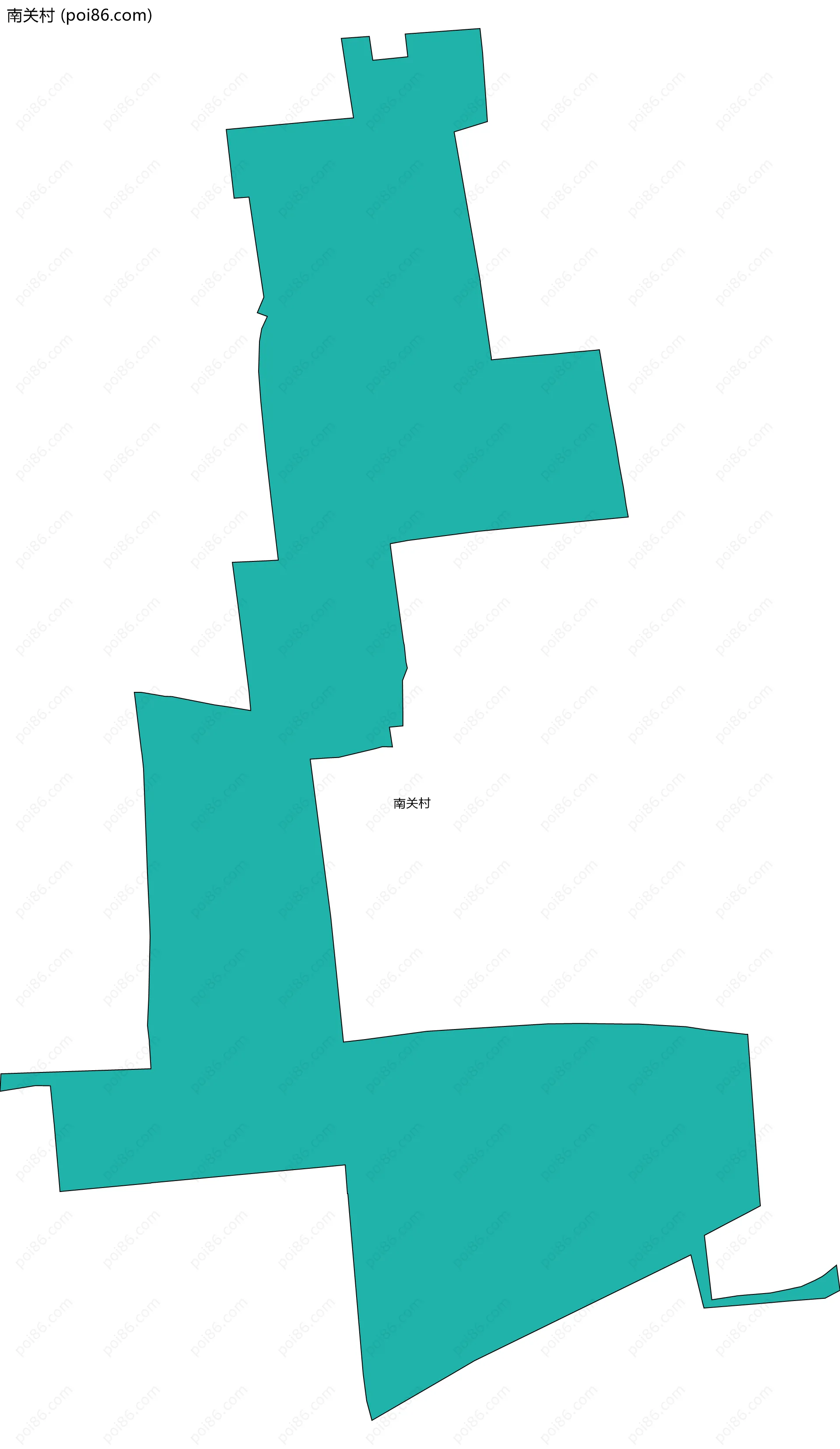 南关村边界地图