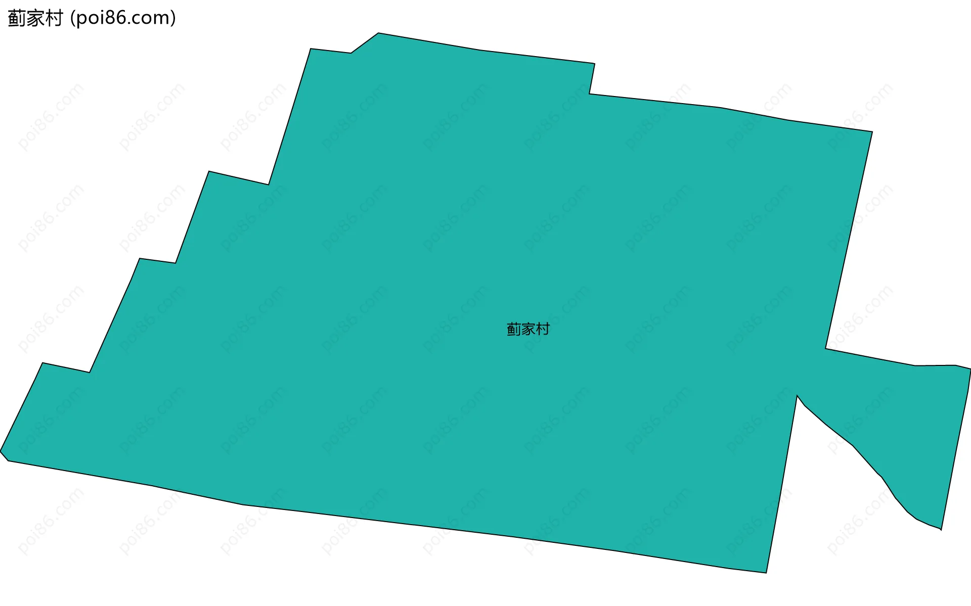 蓟家村边界地图