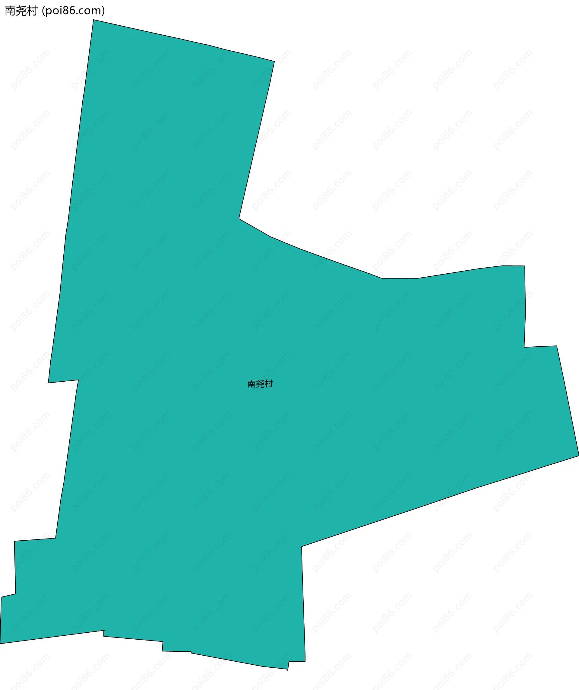 南尧村边界地图