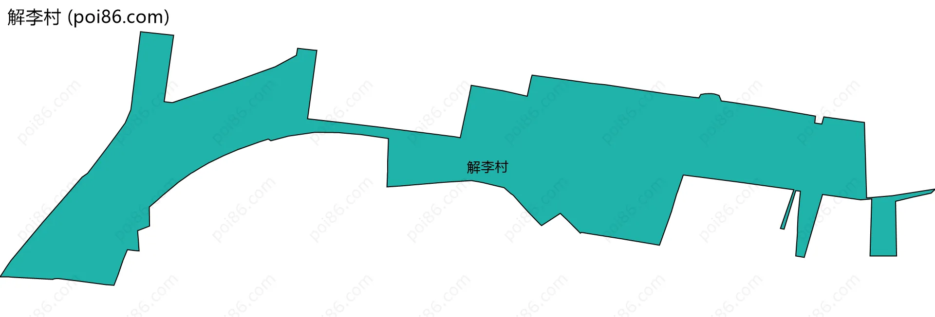 解李村边界地图