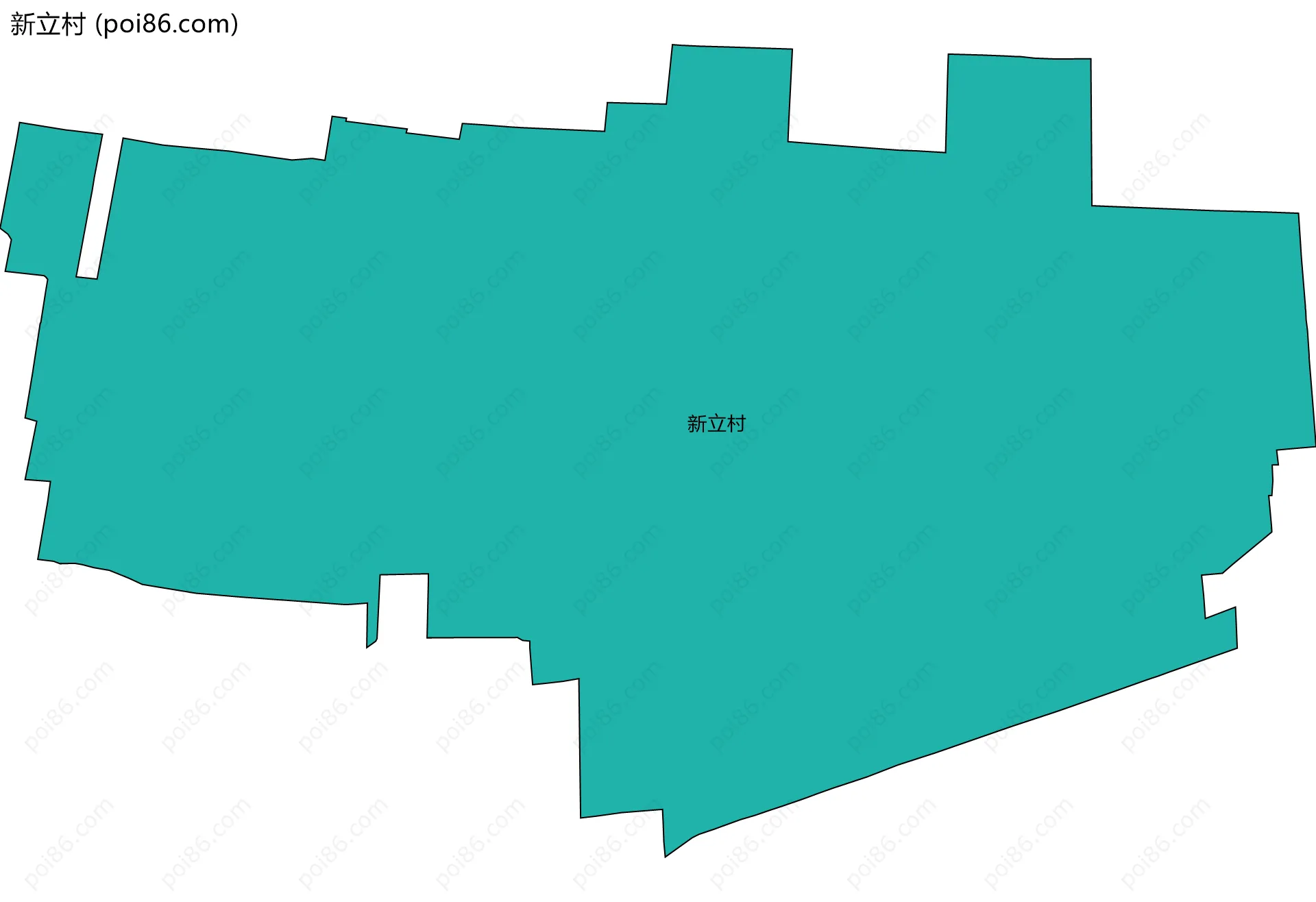 新立村边界地图