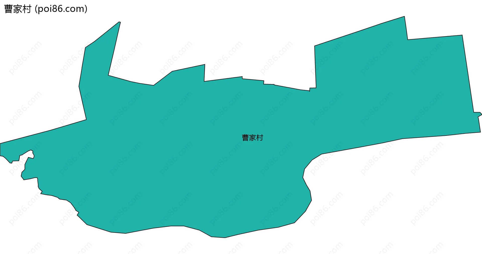 曹家村边界地图