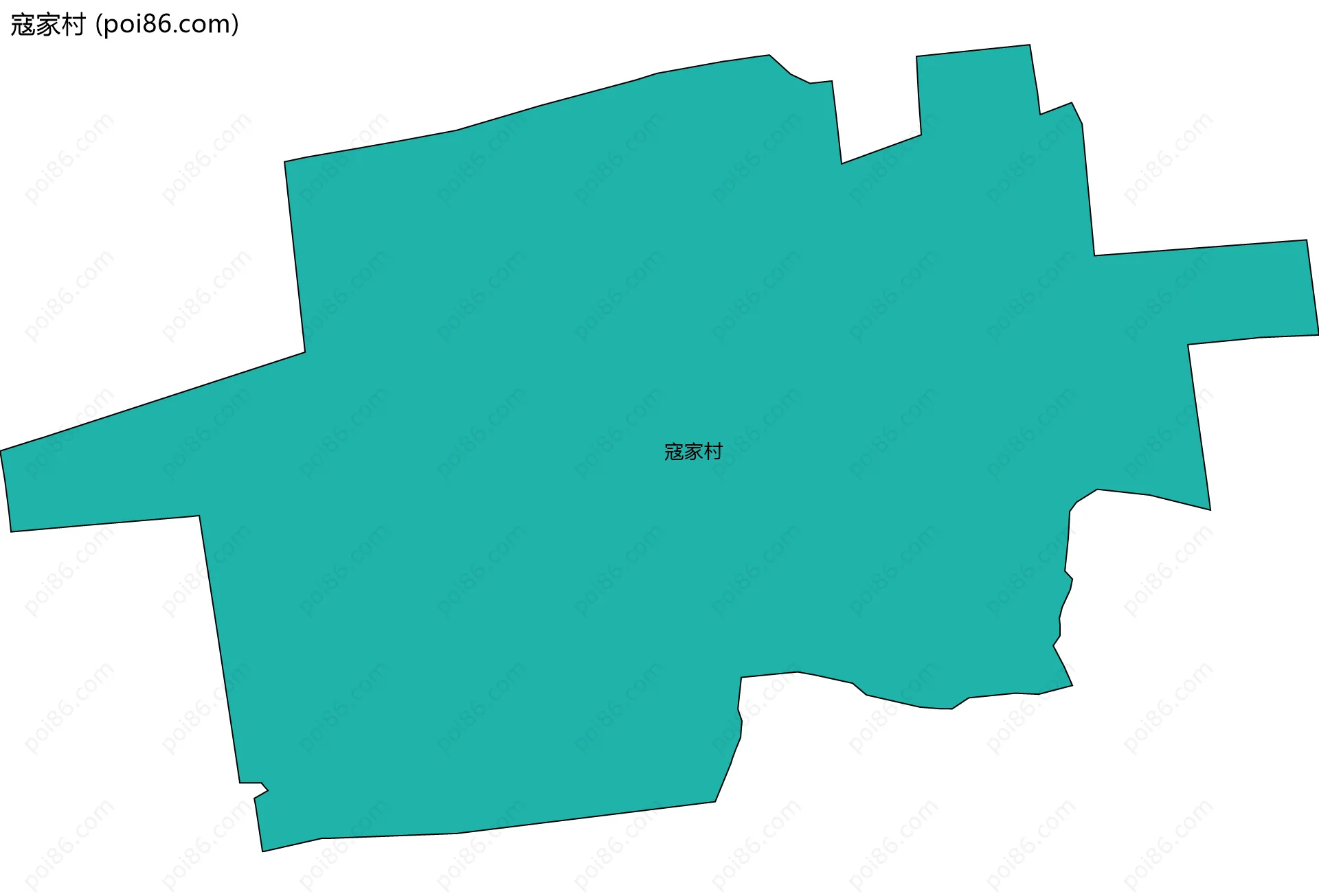 寇家村边界地图
