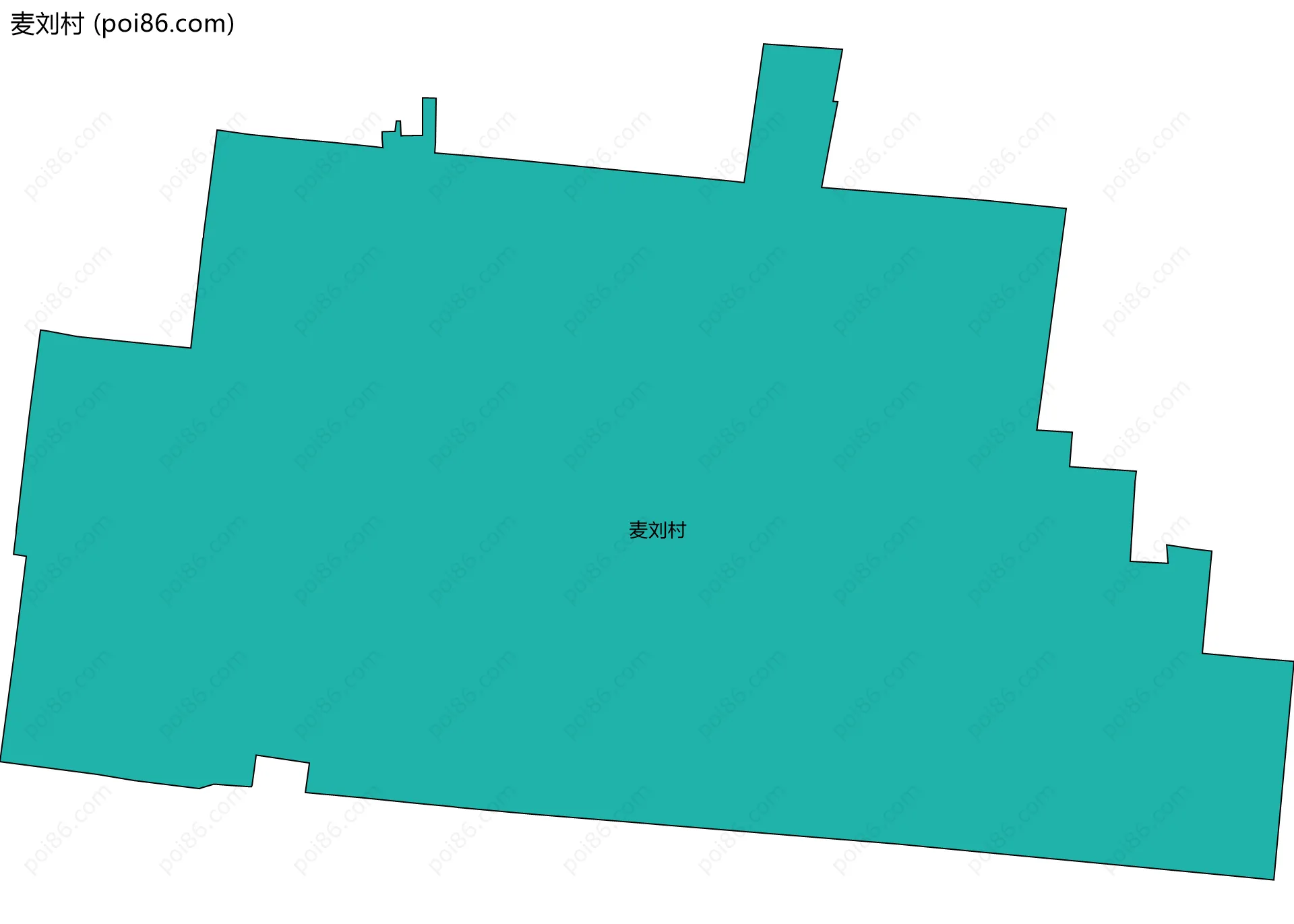 麦刘村边界地图
