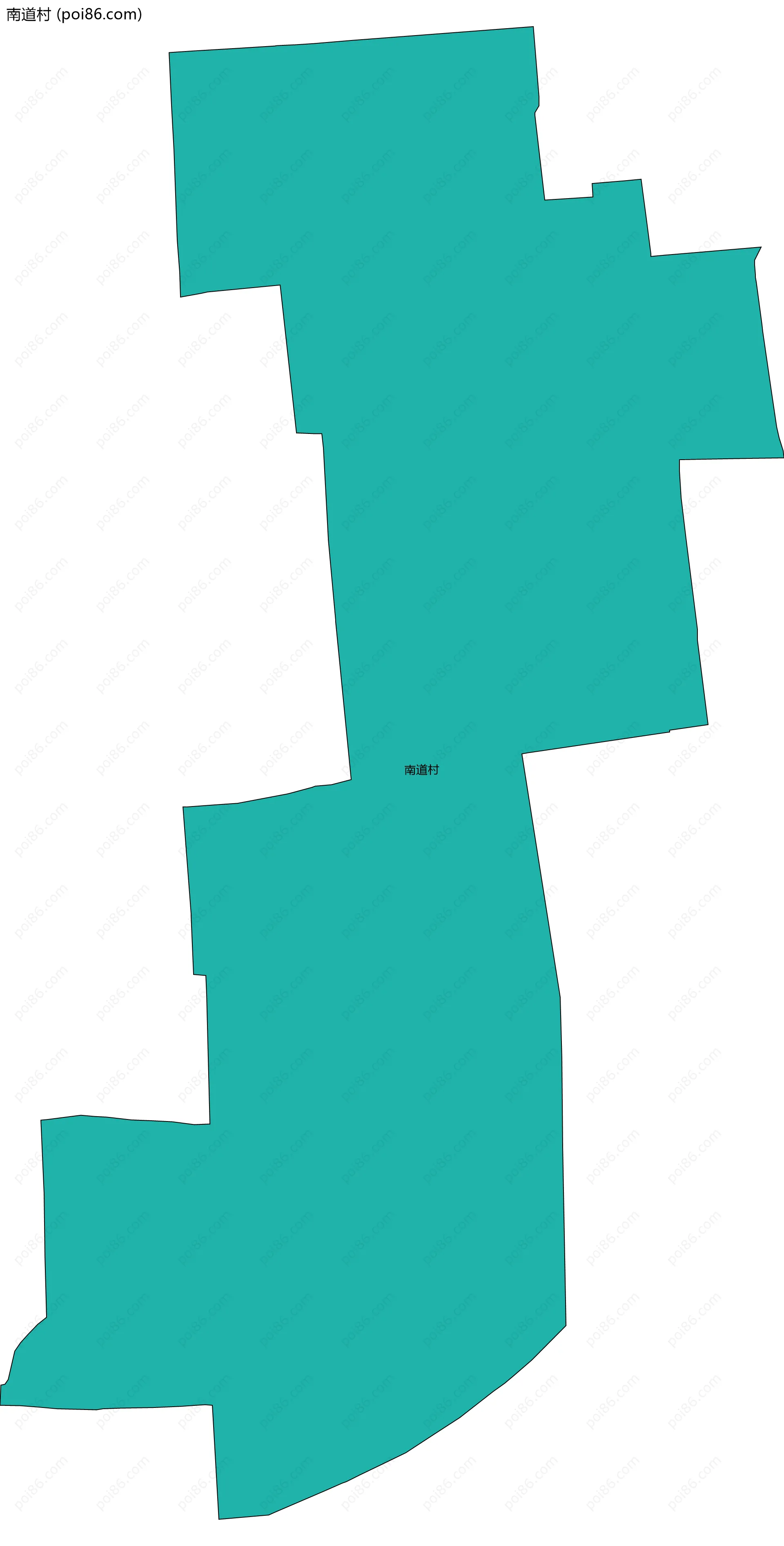 南道村边界地图