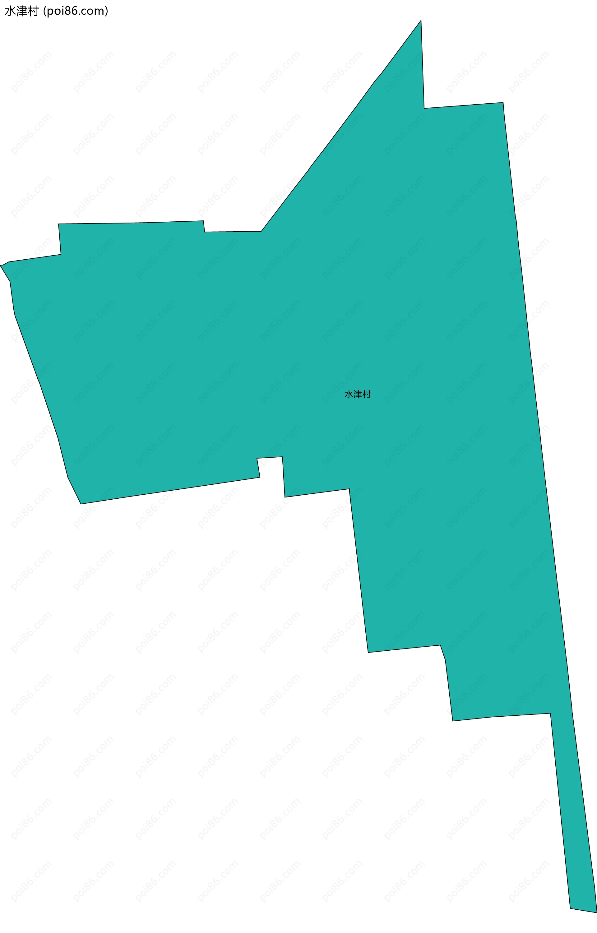 水津村边界地图