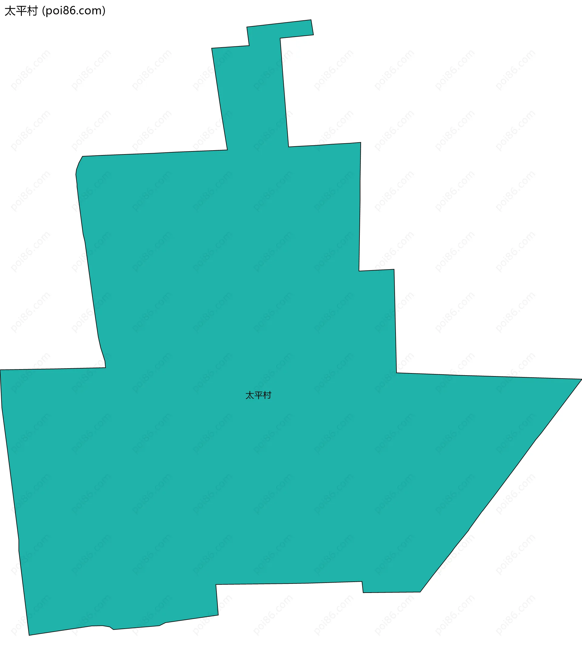 太平村边界地图