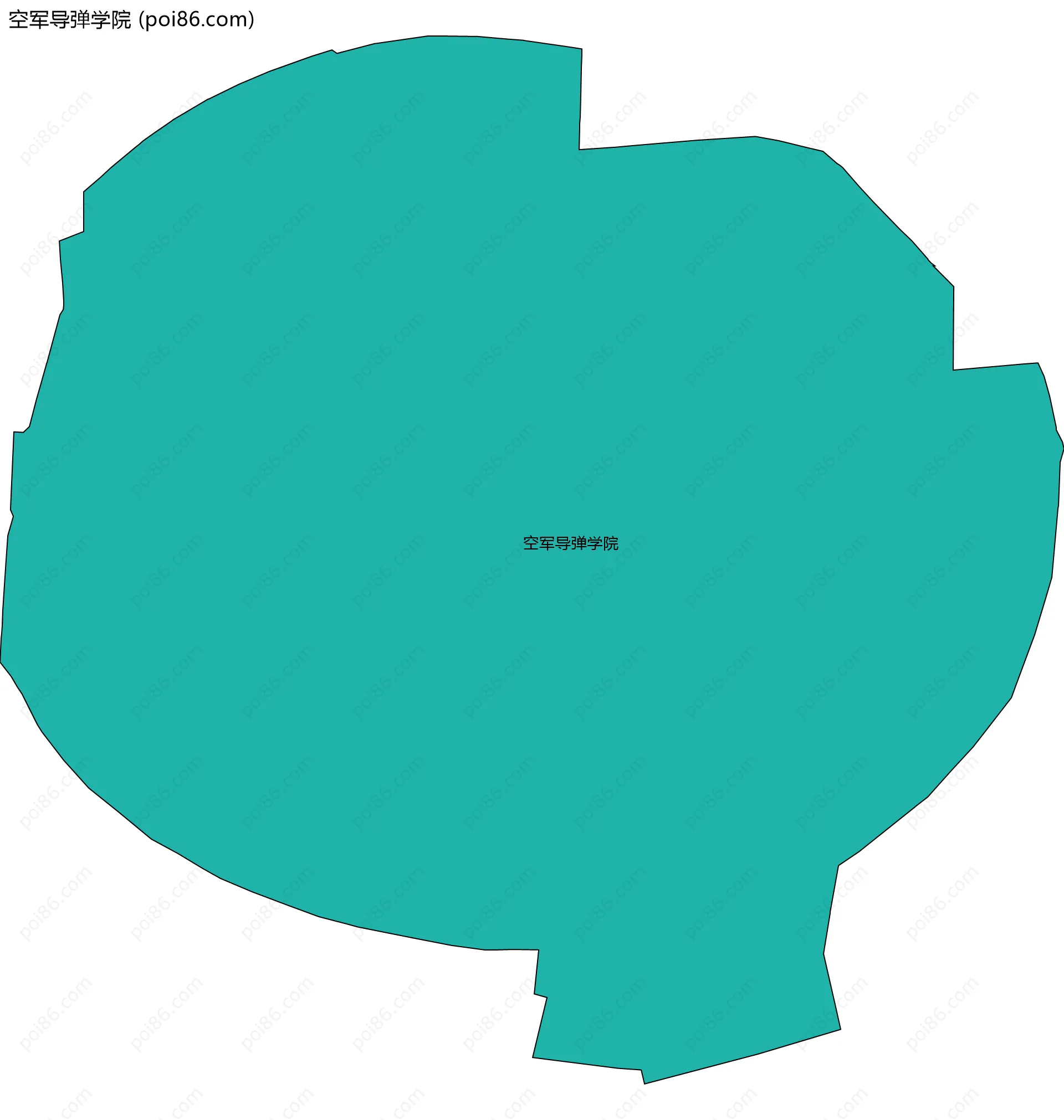 空军导弹学院边界地图