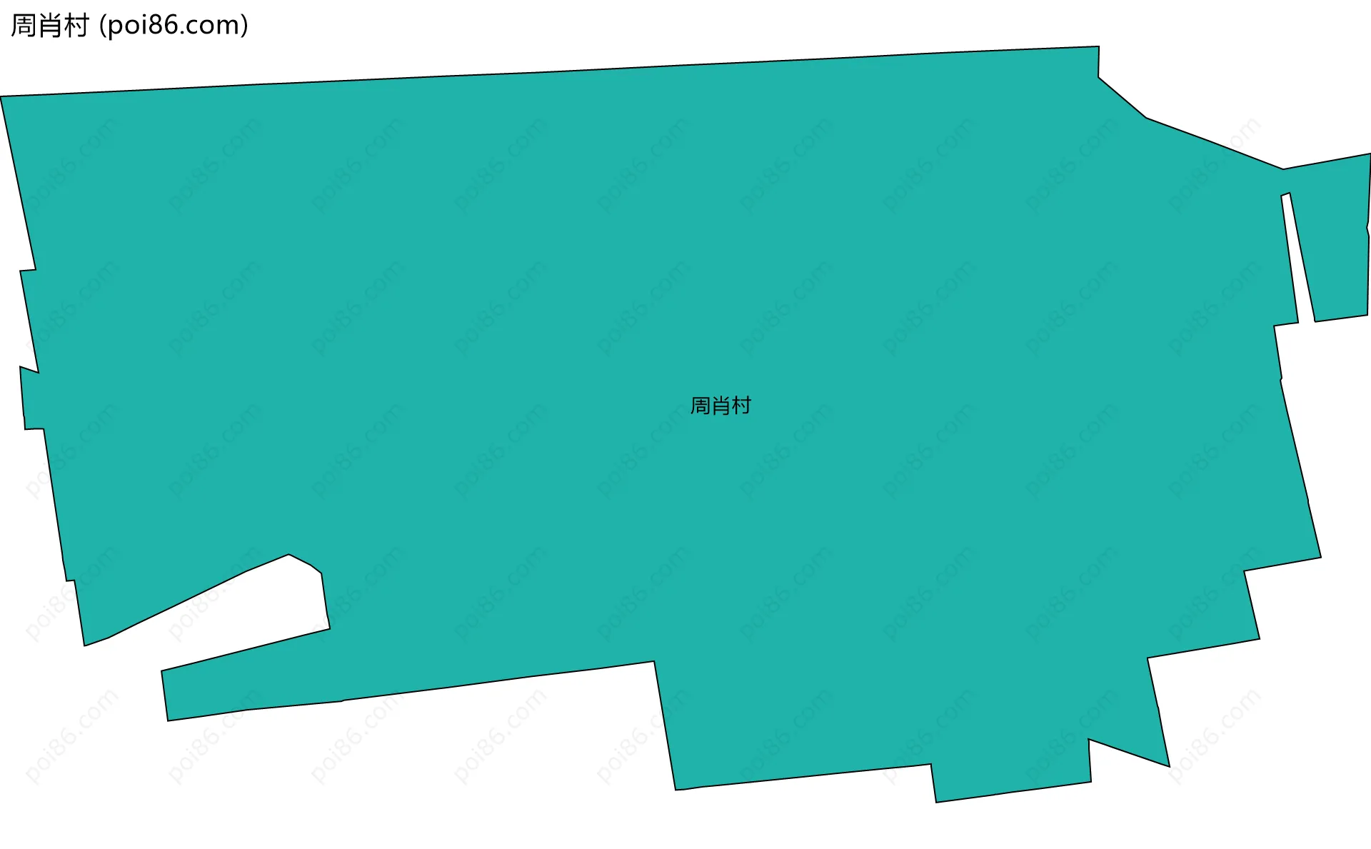 周肖村边界地图