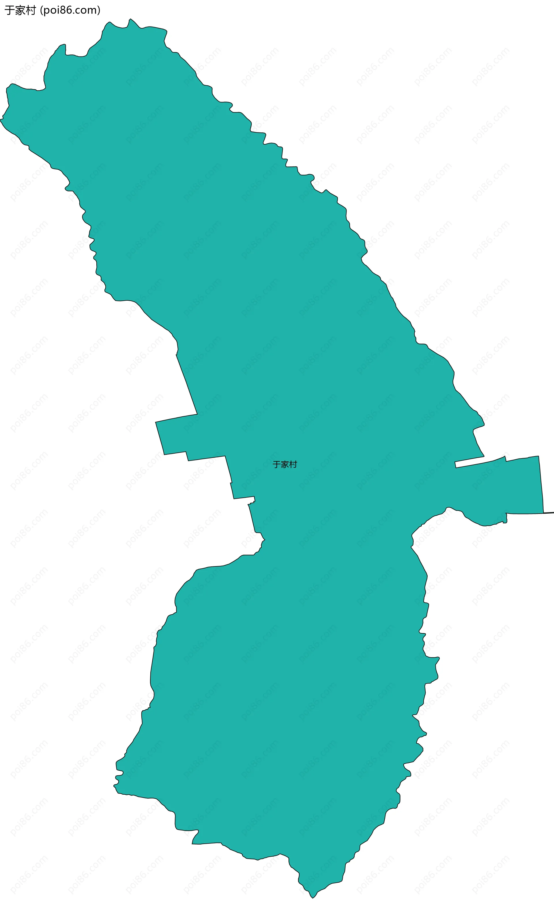 于家村边界地图