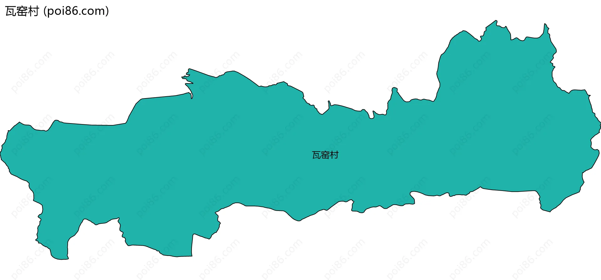 瓦窑村边界地图