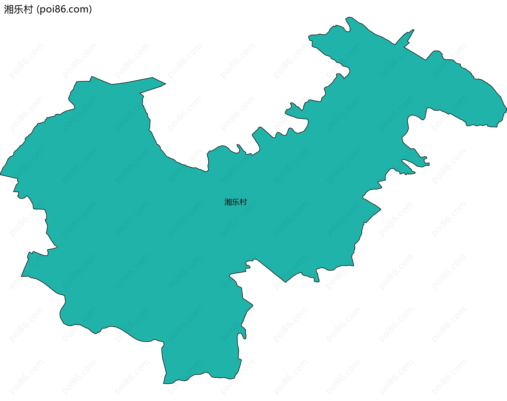 湘乐村边界地图