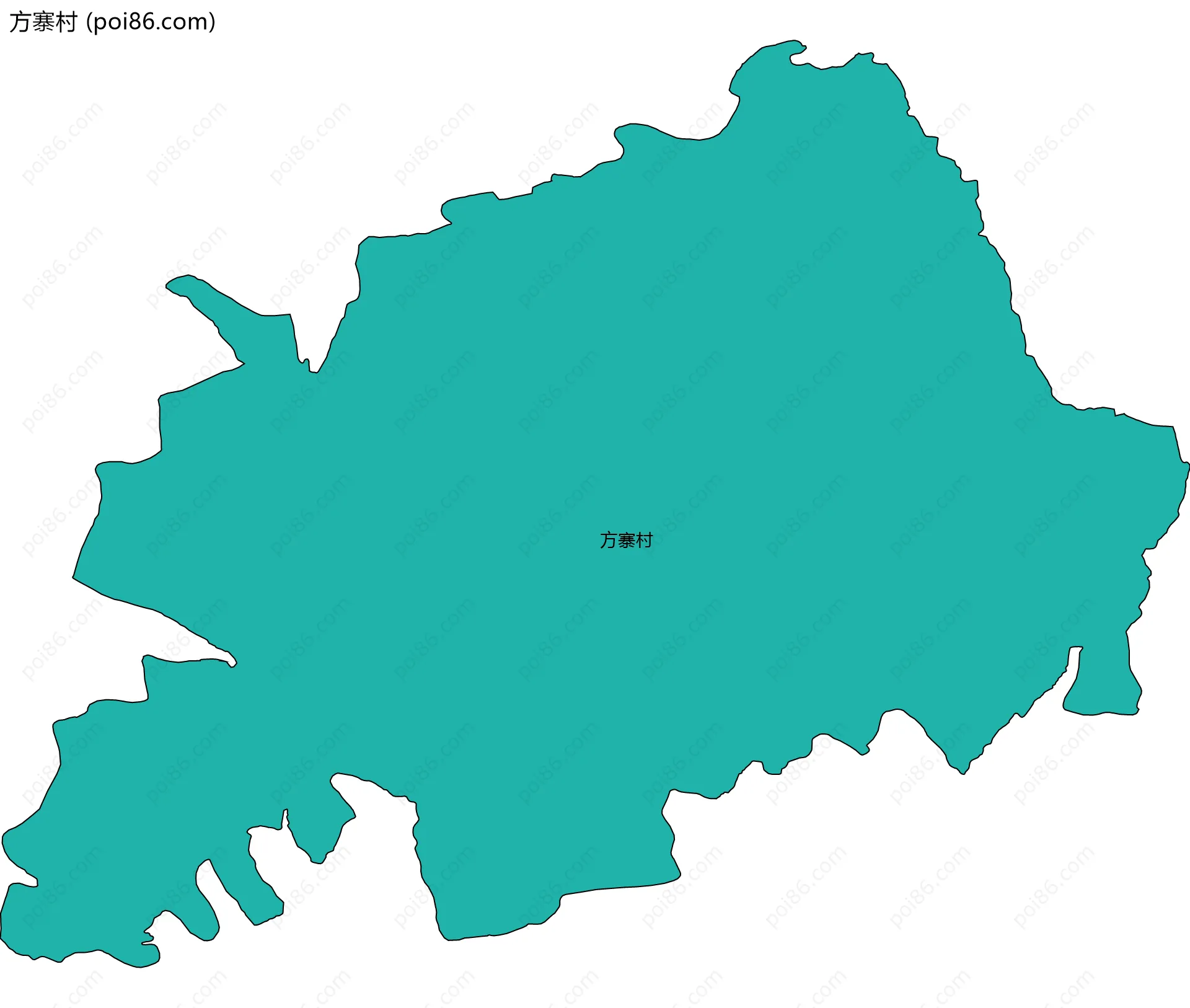 方寨村边界地图