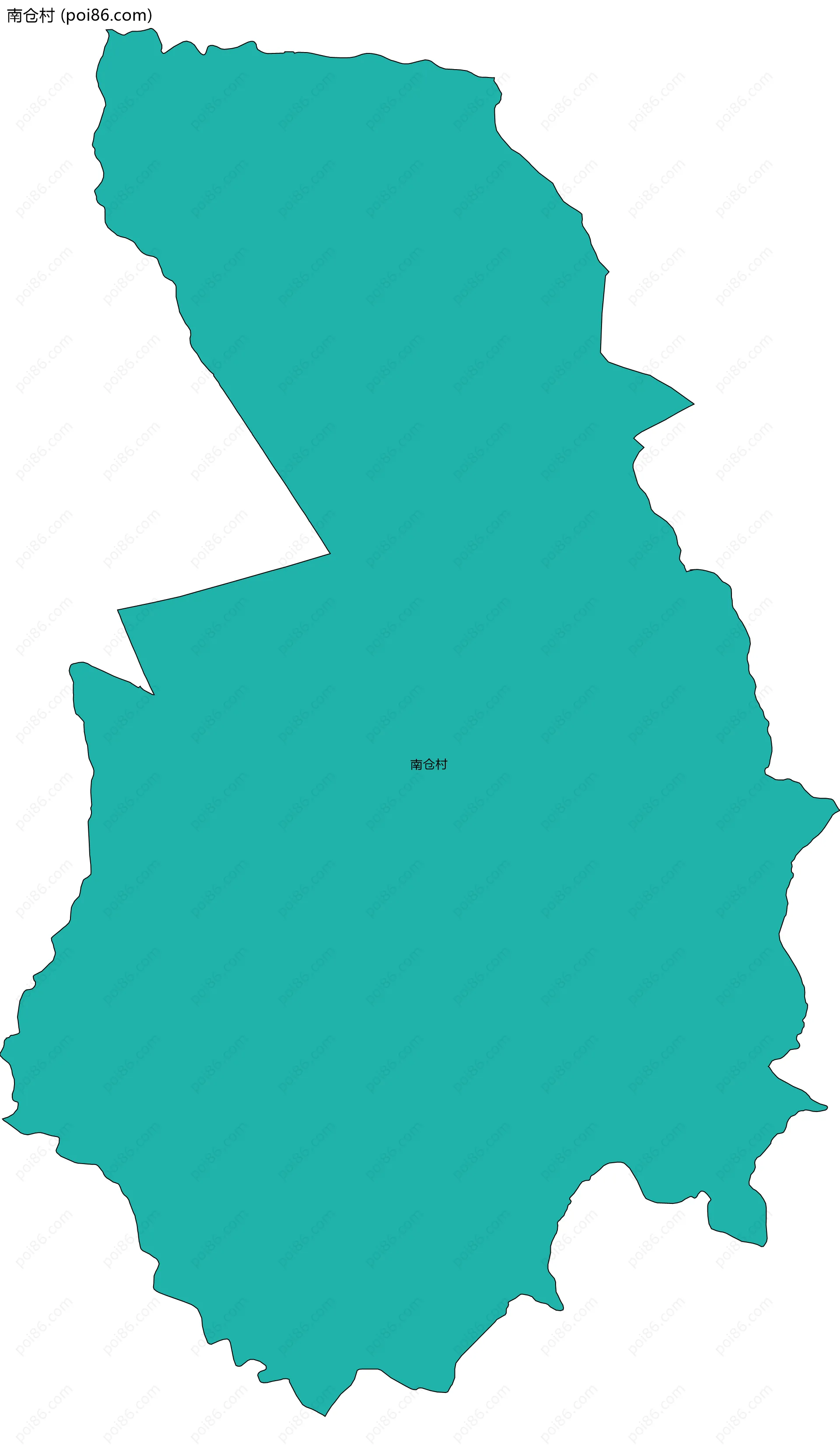 南仓村边界地图