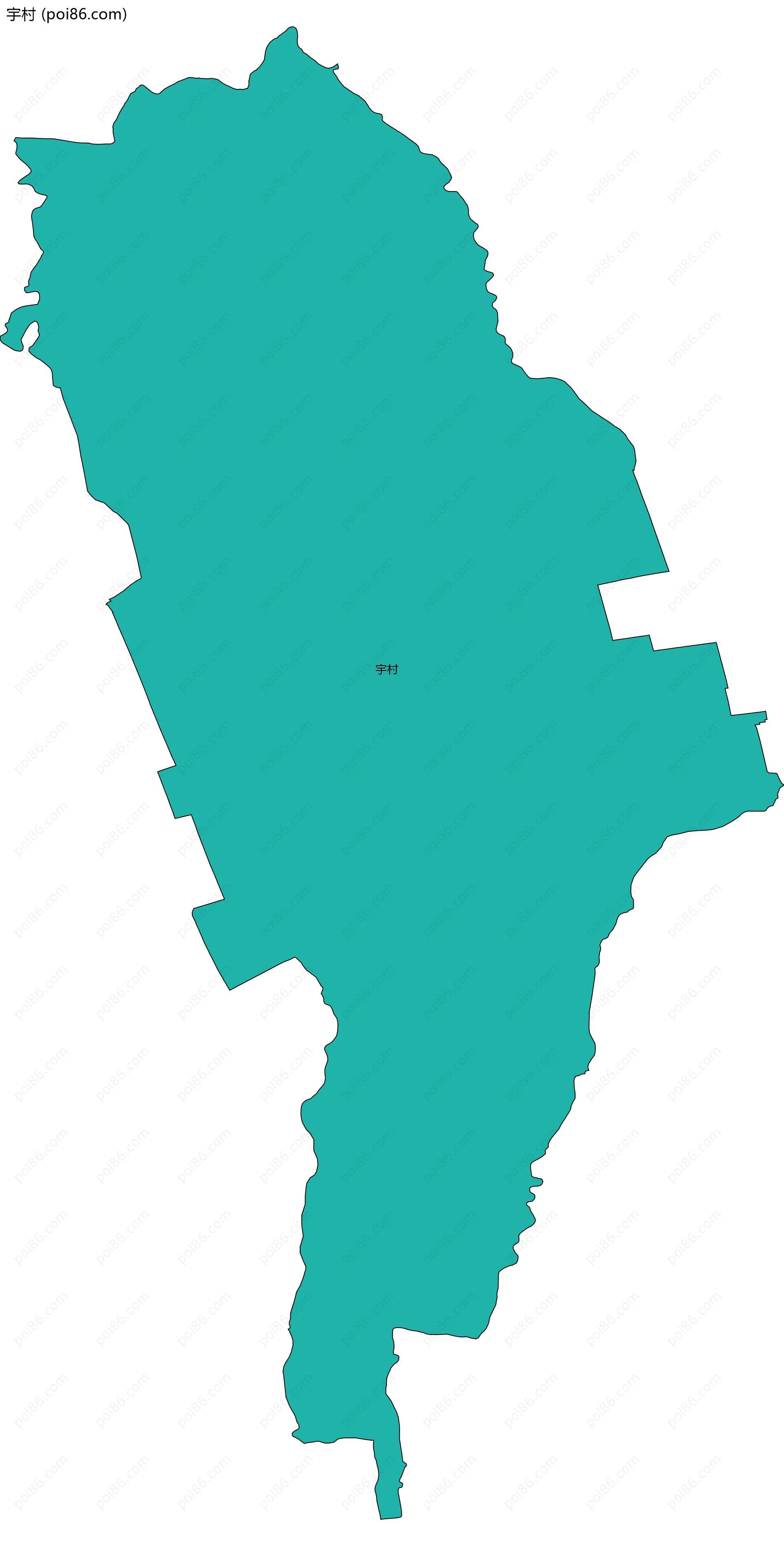宇村边界地图
