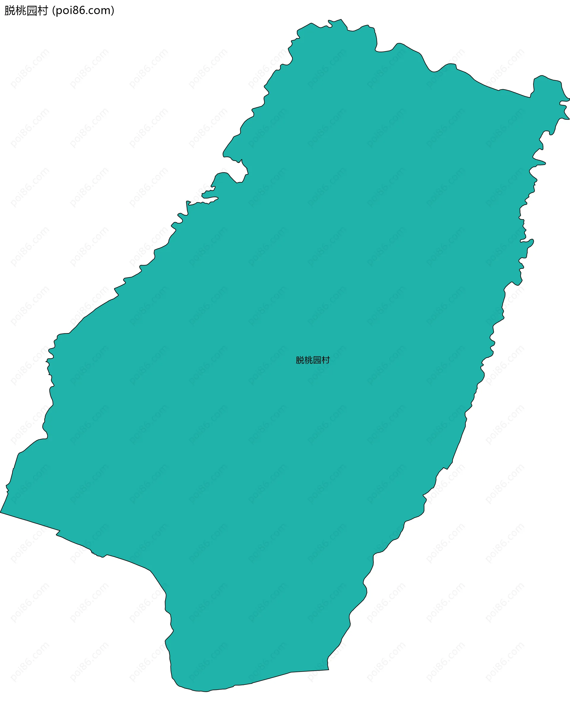 脱桃园村边界地图